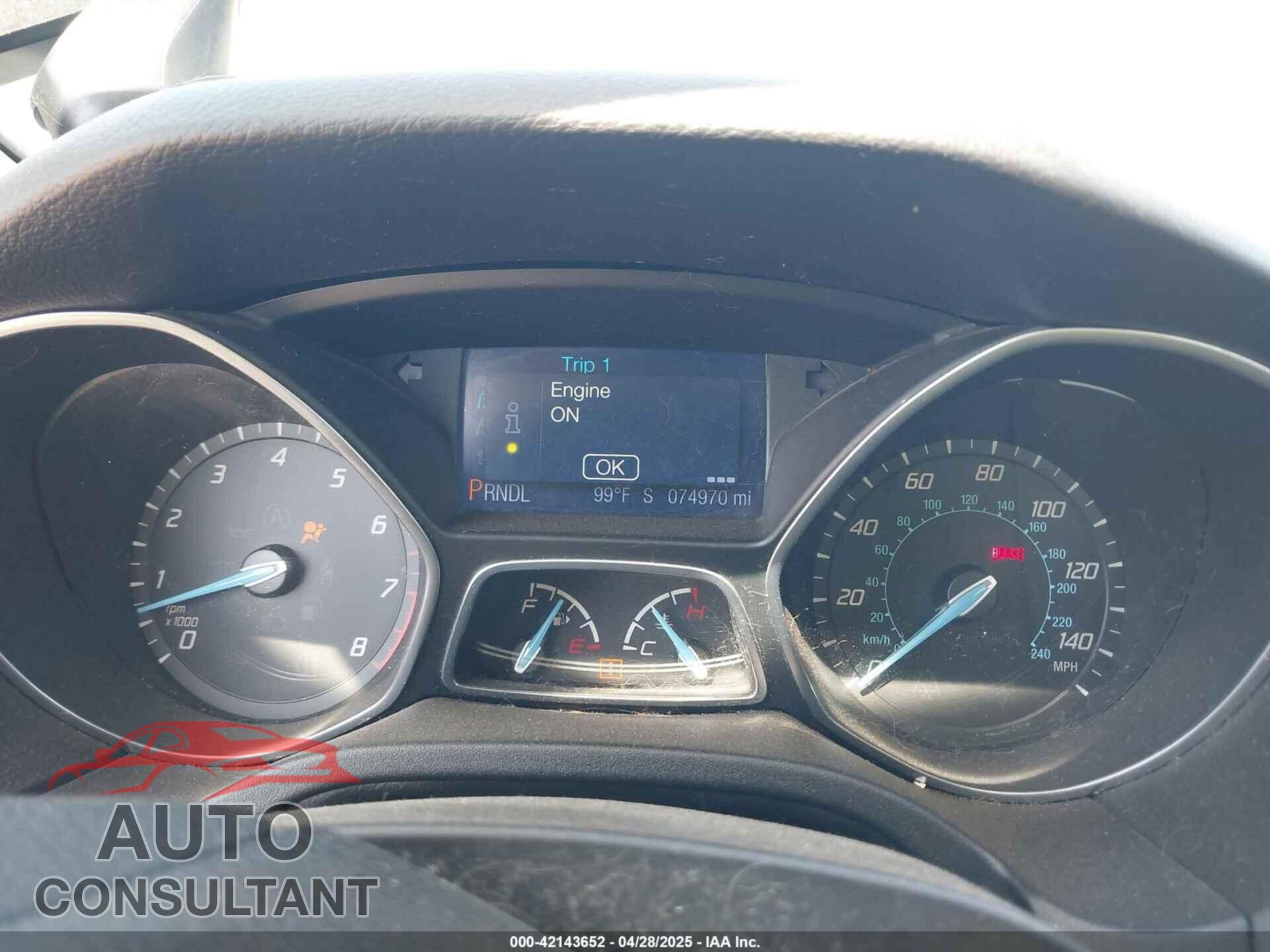 FORD FOCUS 2013 - 1FADP3F29DL321472