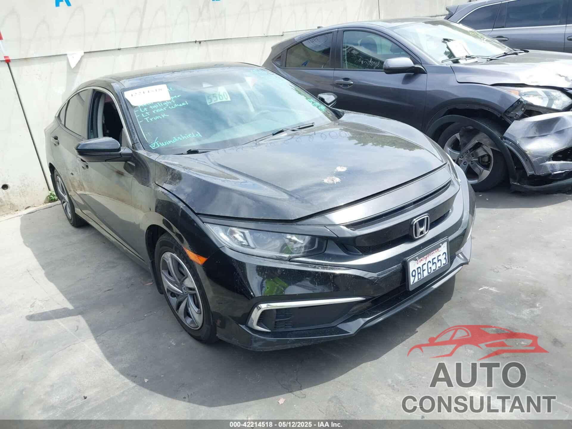 HONDA CIVIC 2020 - 2HGFC2F66LH584902