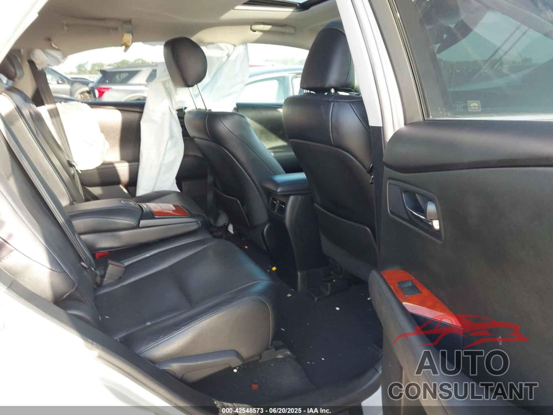 LEXUS RX 350 2010 - 2T2ZK1BA0AC006686