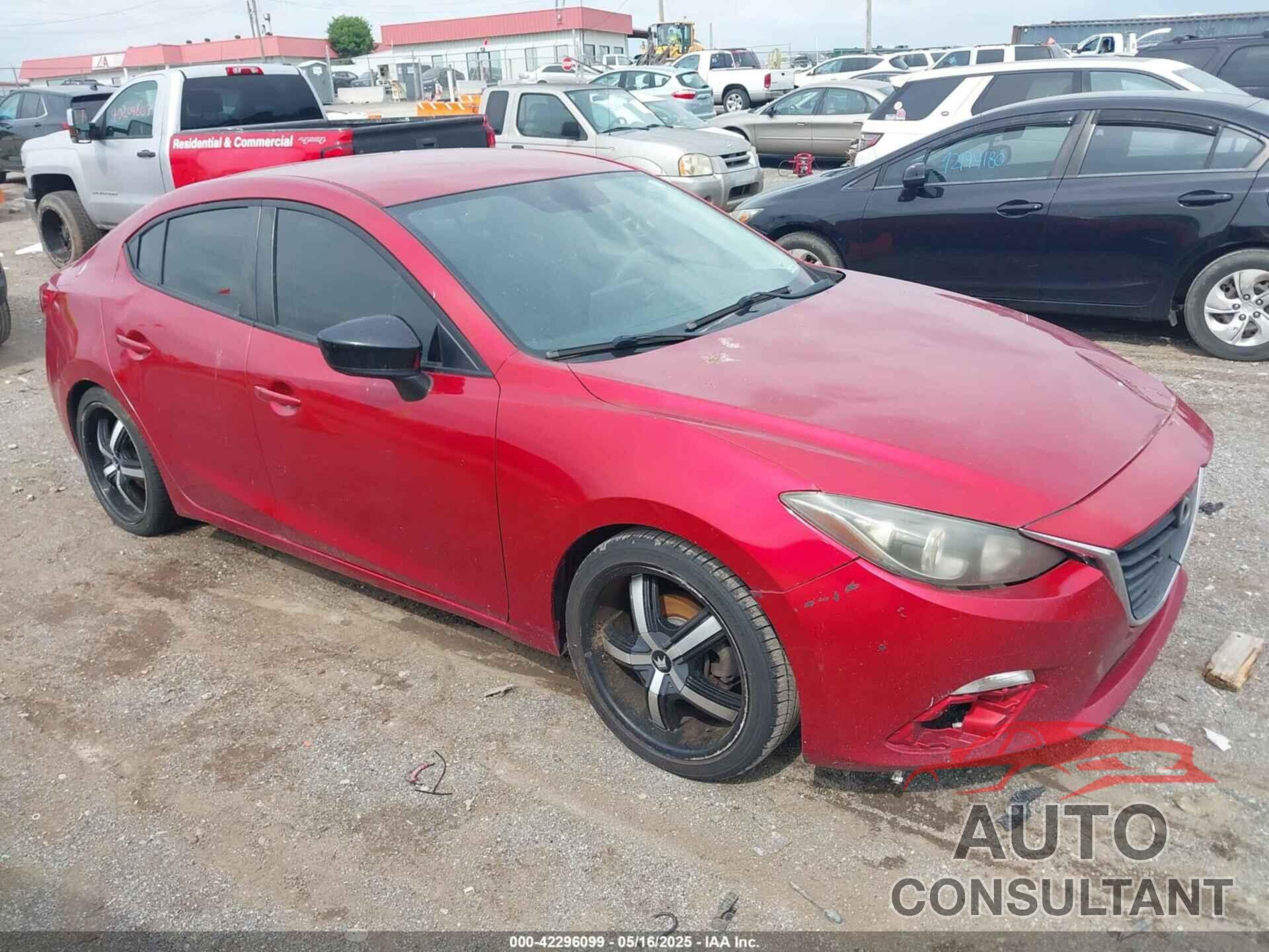 MAZDA MAZDA3 2014 - JM1BM1T75E1125878