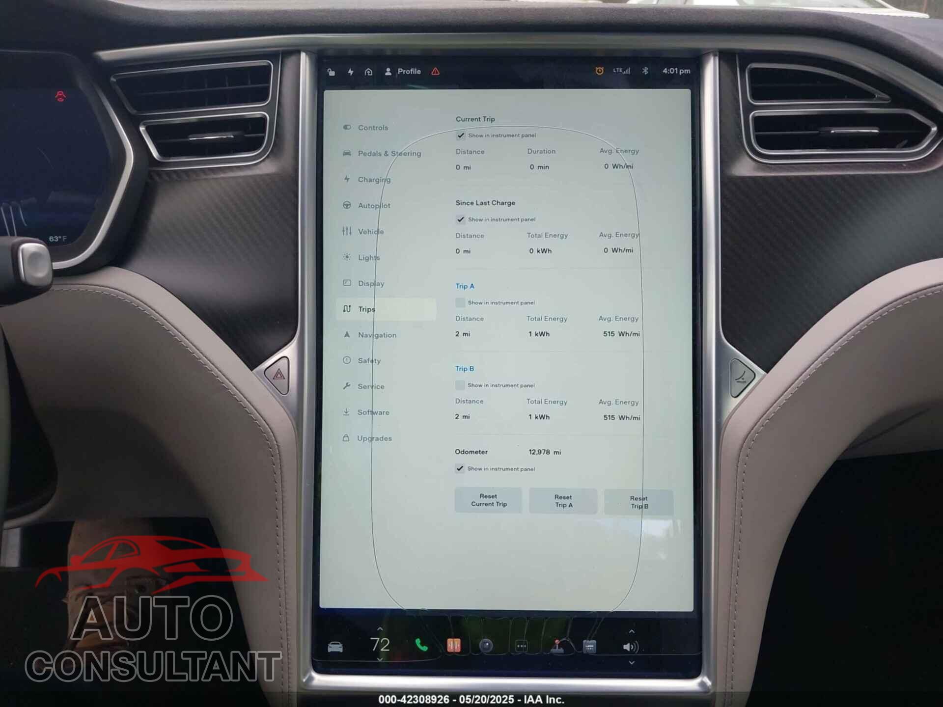 TESLA MODEL S 2015 - 5YJSA1E29FF110528
