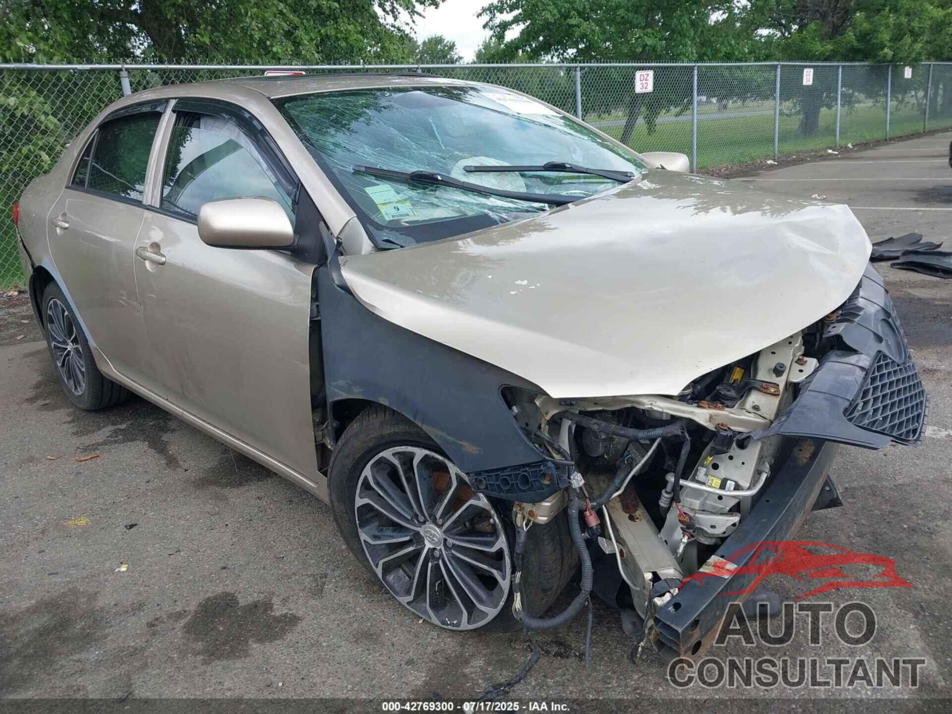 TOYOTA COROLLA 2009 - 2T1BU40E79C185103