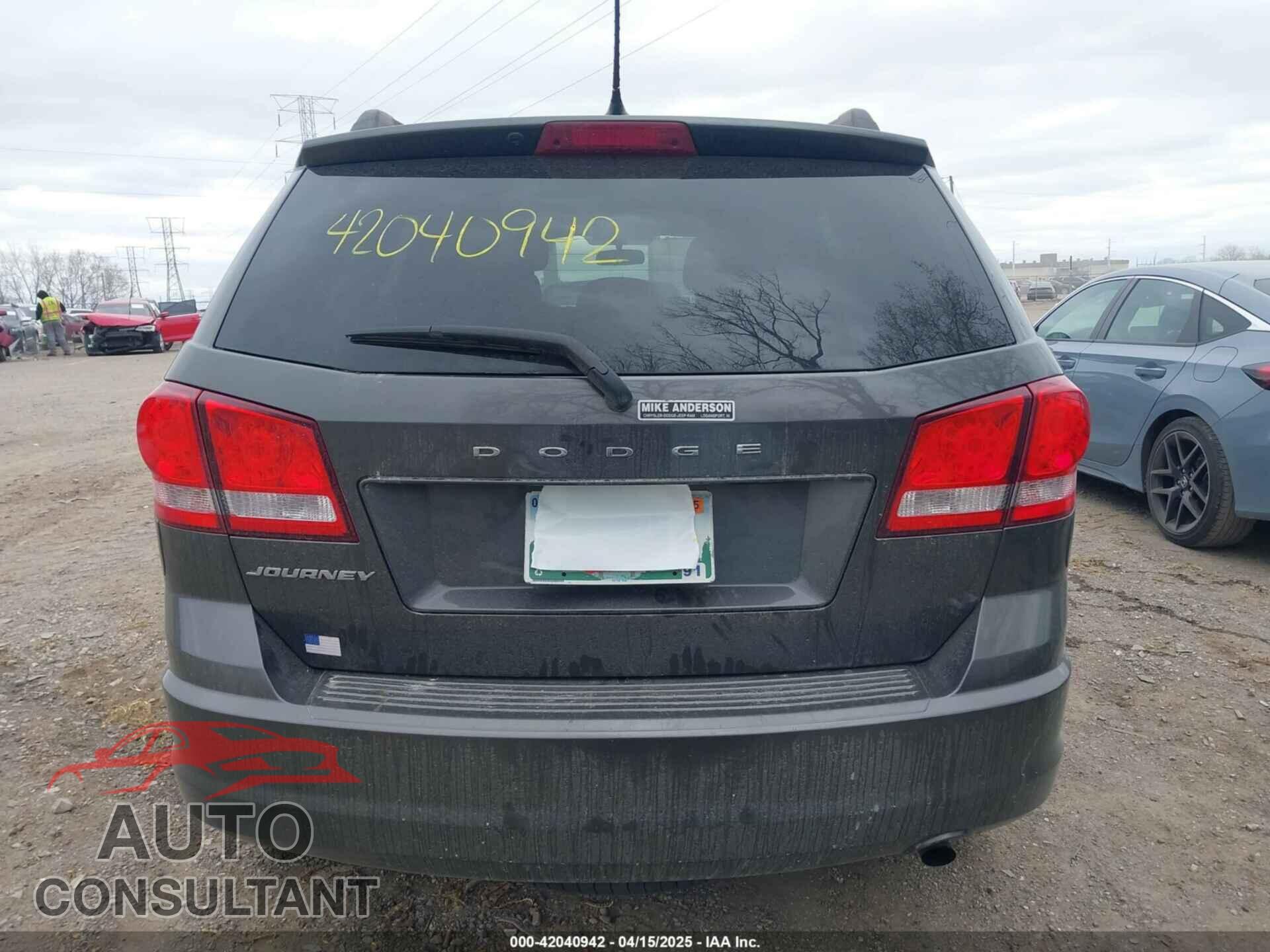 DODGE JOURNEY 2014 - 3C4PDCAB9ET312378