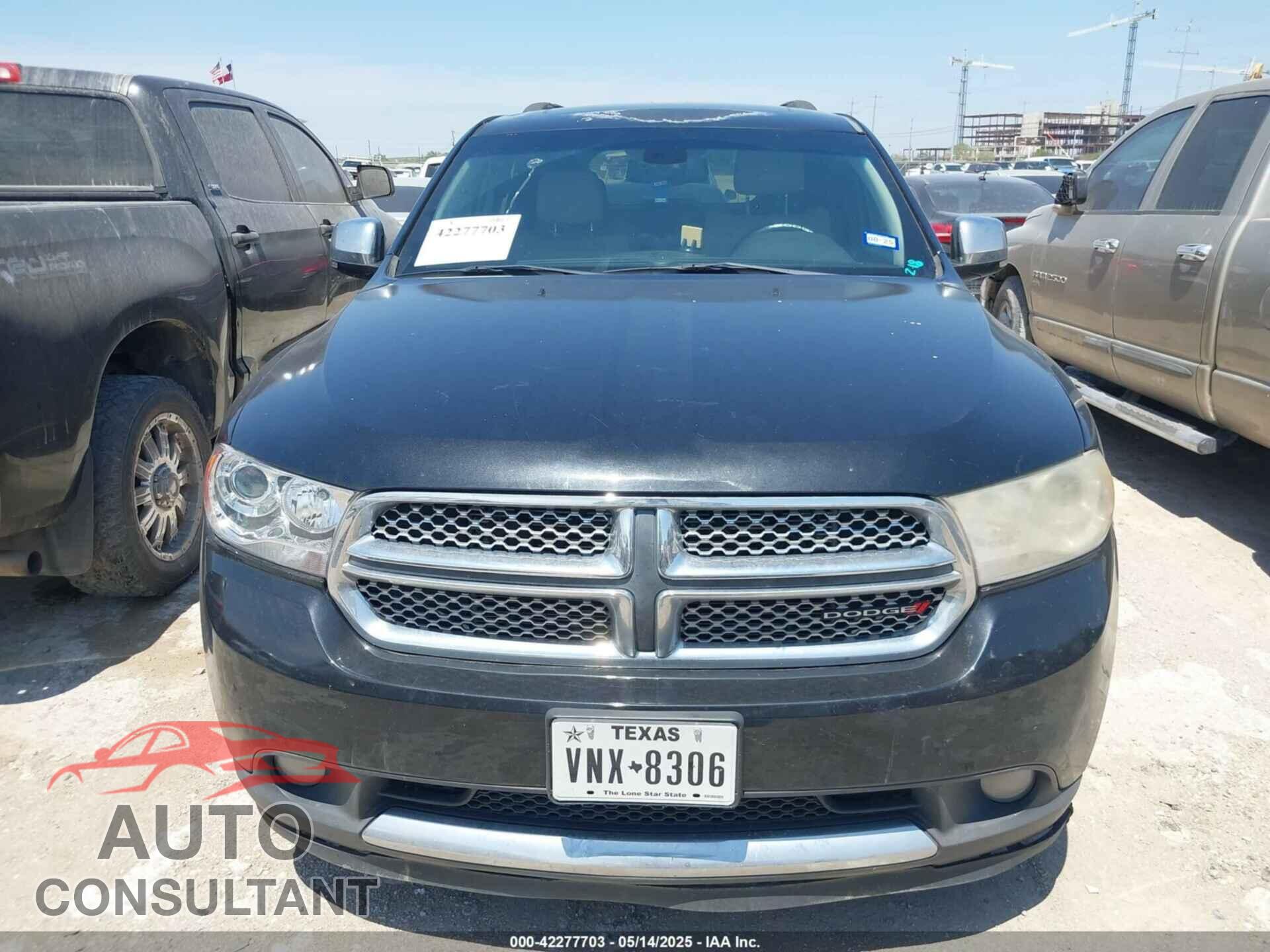 DODGE DURANGO 2013 - 1C4RDHEG9DC500291