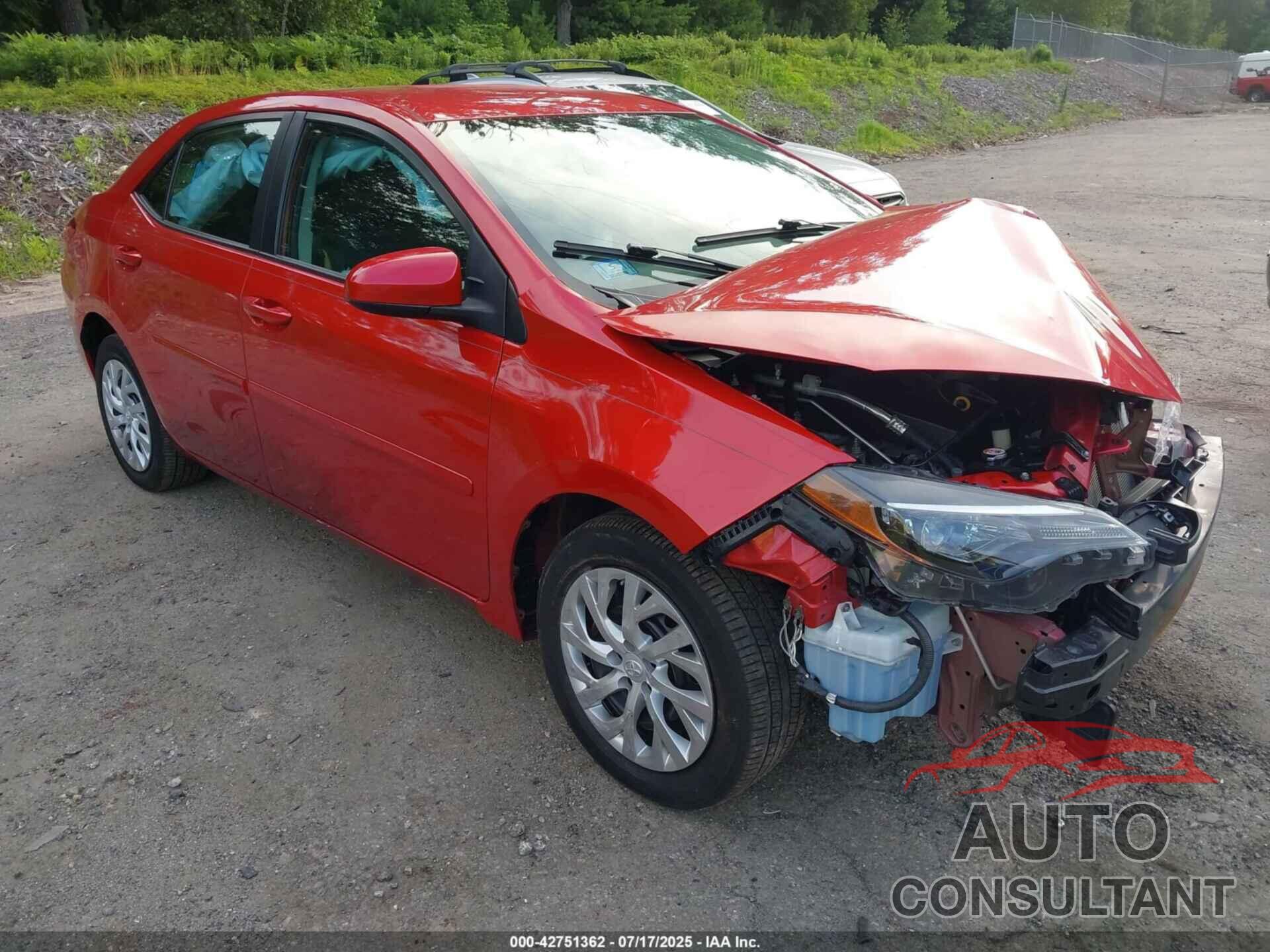 TOYOTA COROLLA 2019 - 5YFBURHE3KP880735