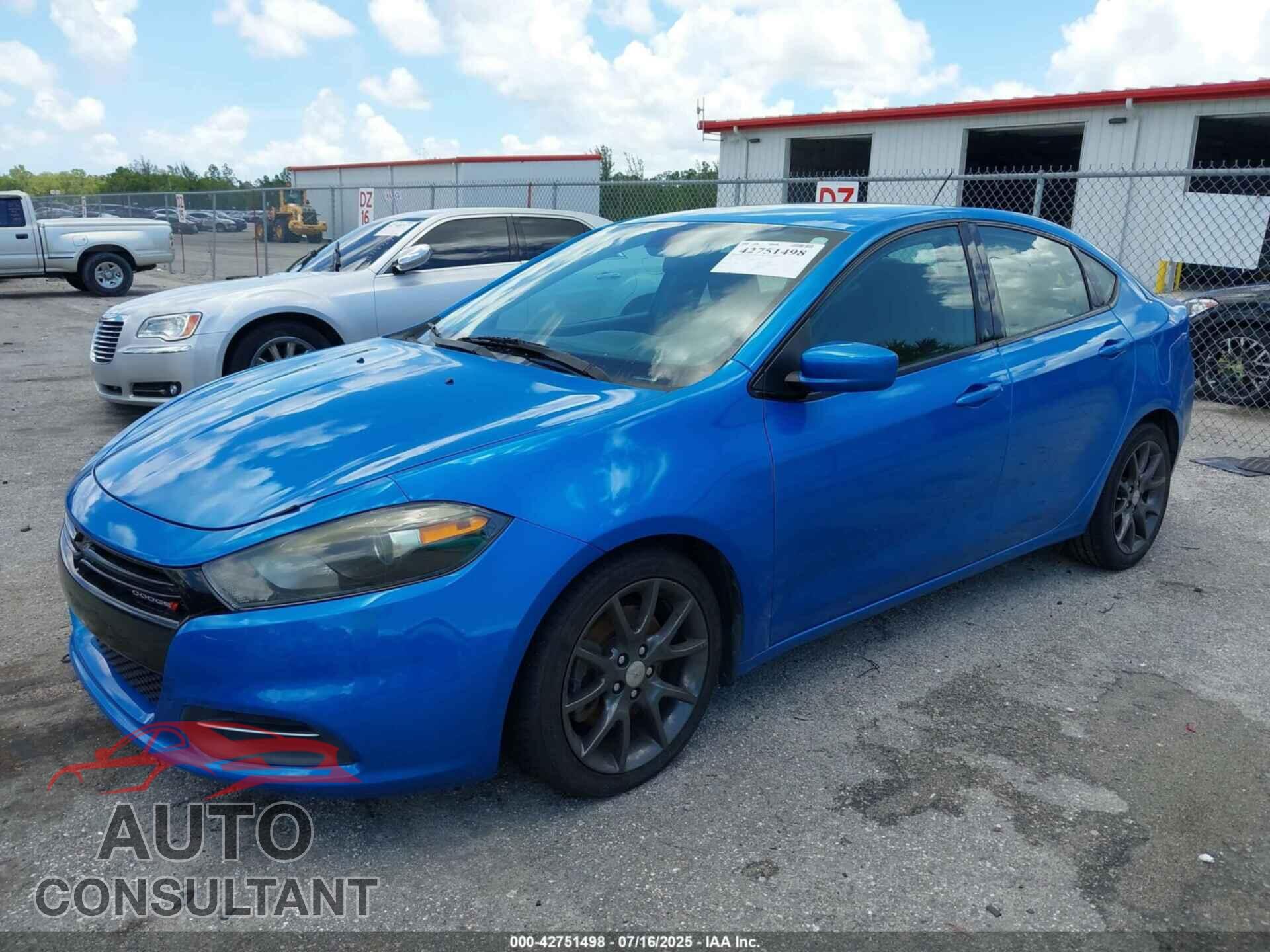 DODGE DART 2015 - 1C3CDFAAXFD369109