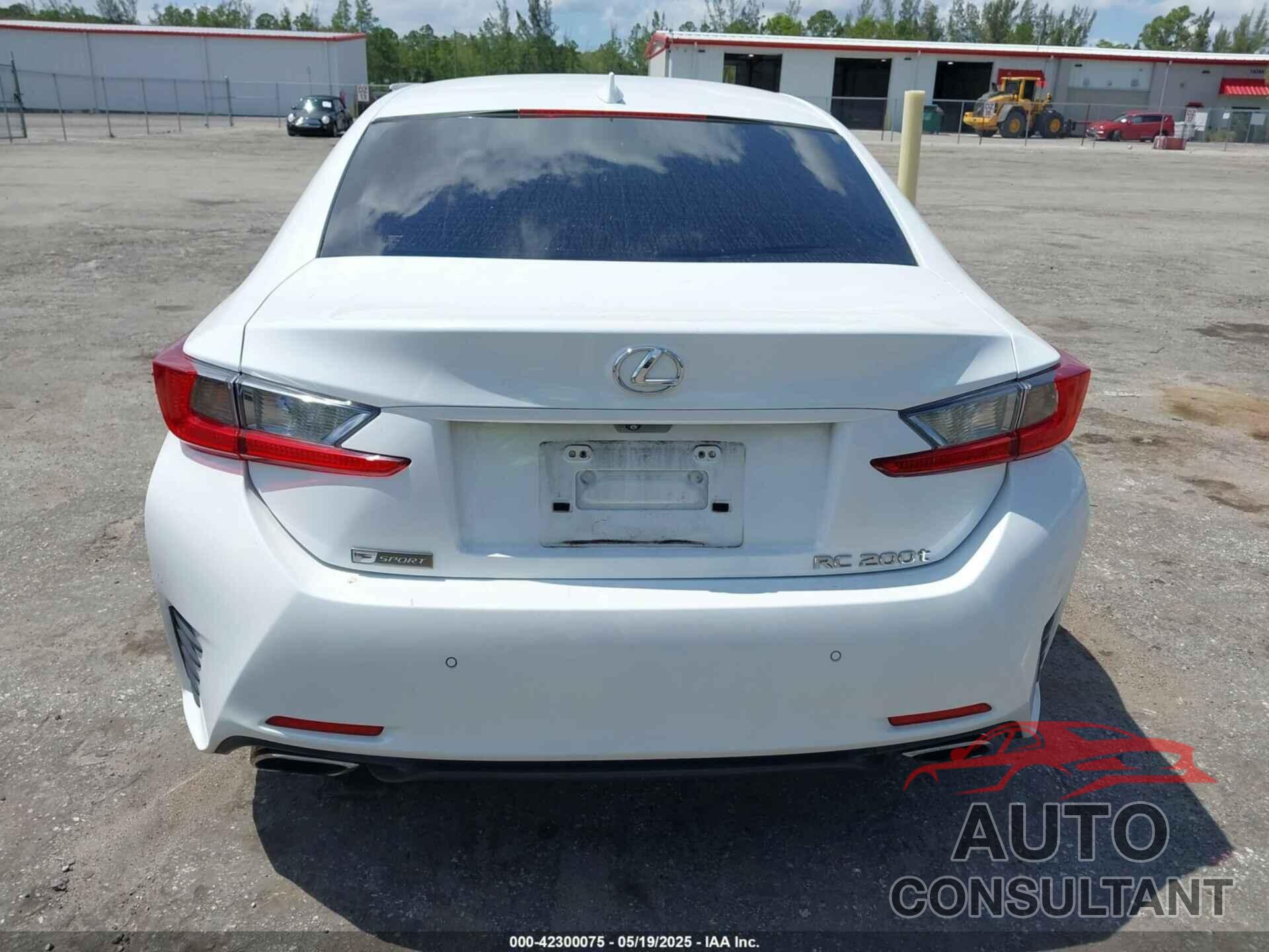 LEXUS RC 200T 2017 - JTHHA5BC4H5006501
