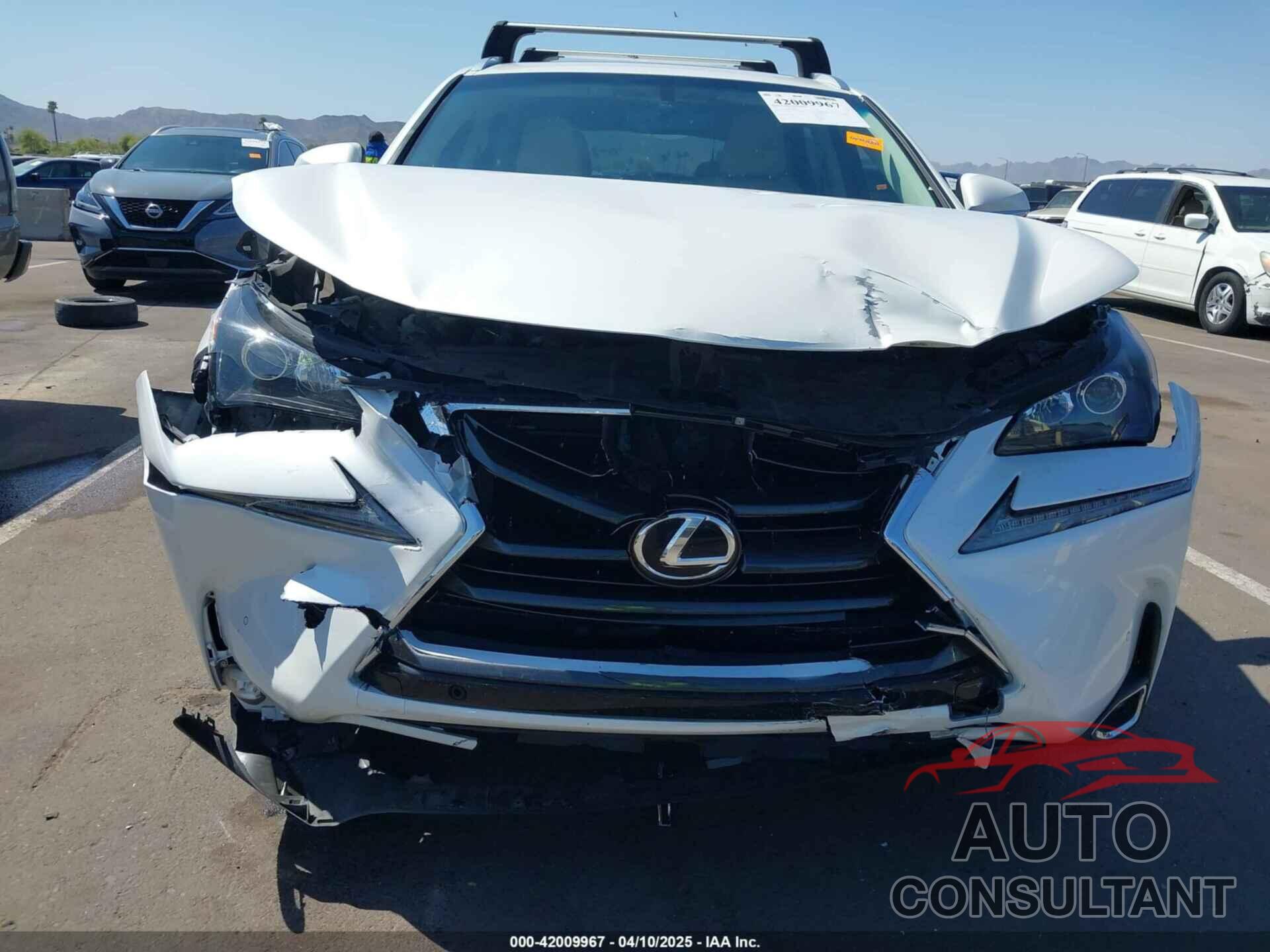 LEXUS NX 200T 2016 - JTJYARBZ6G2025870