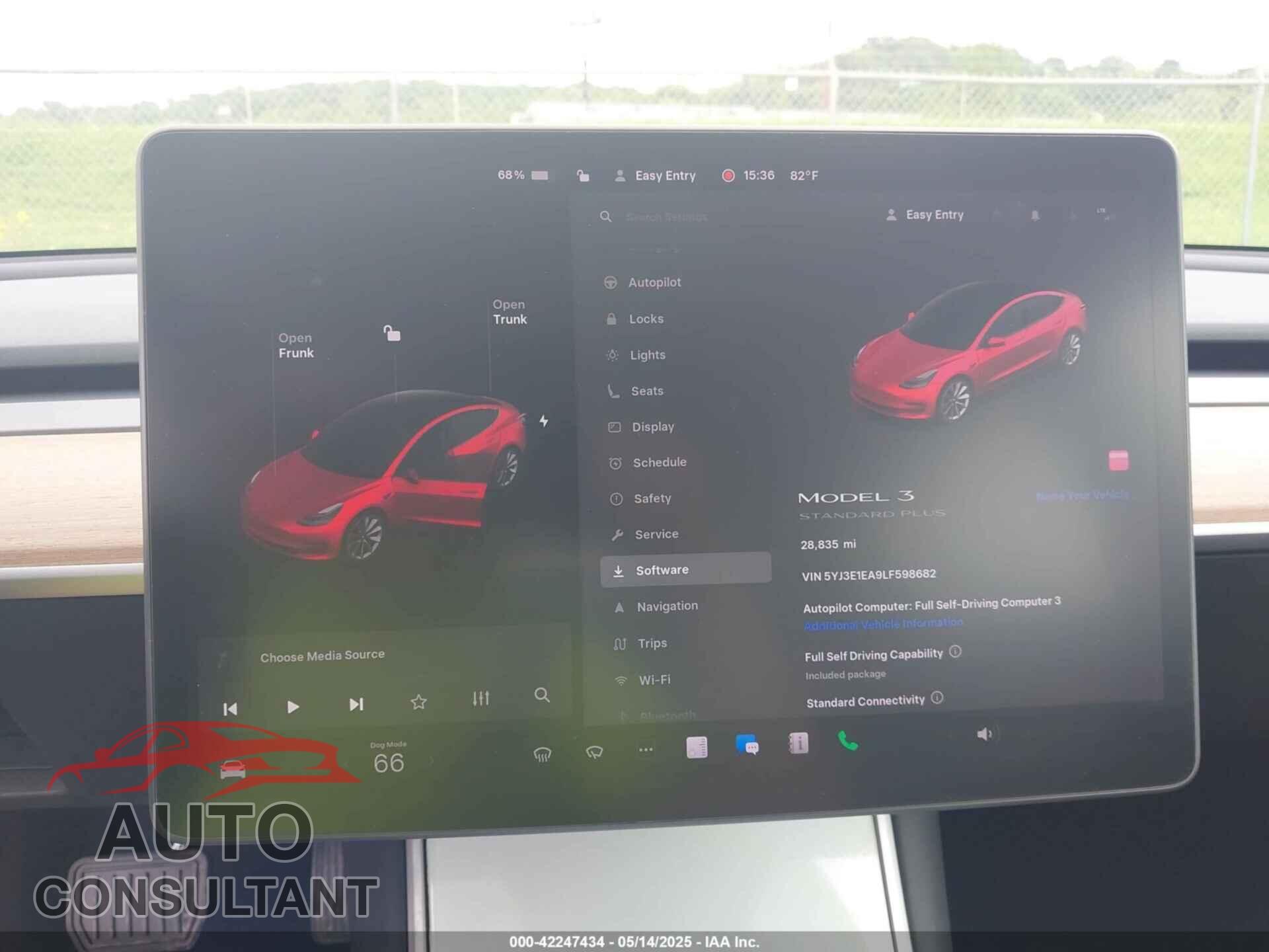TESLA MODEL 3 2020 - 5YJ3E1EA9LF598682