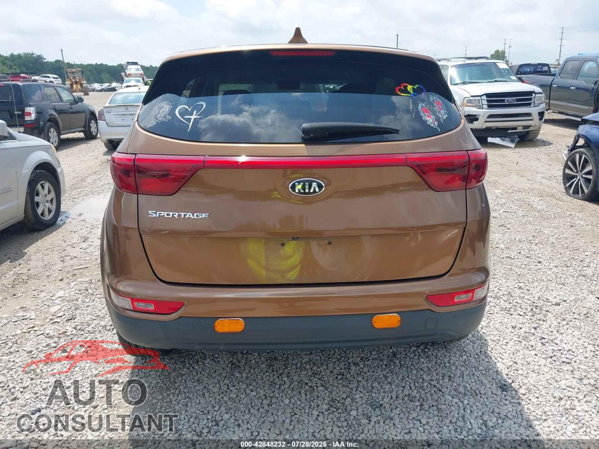 KIA SPORTAGE 2017 - KNDPMCAC2H7236892