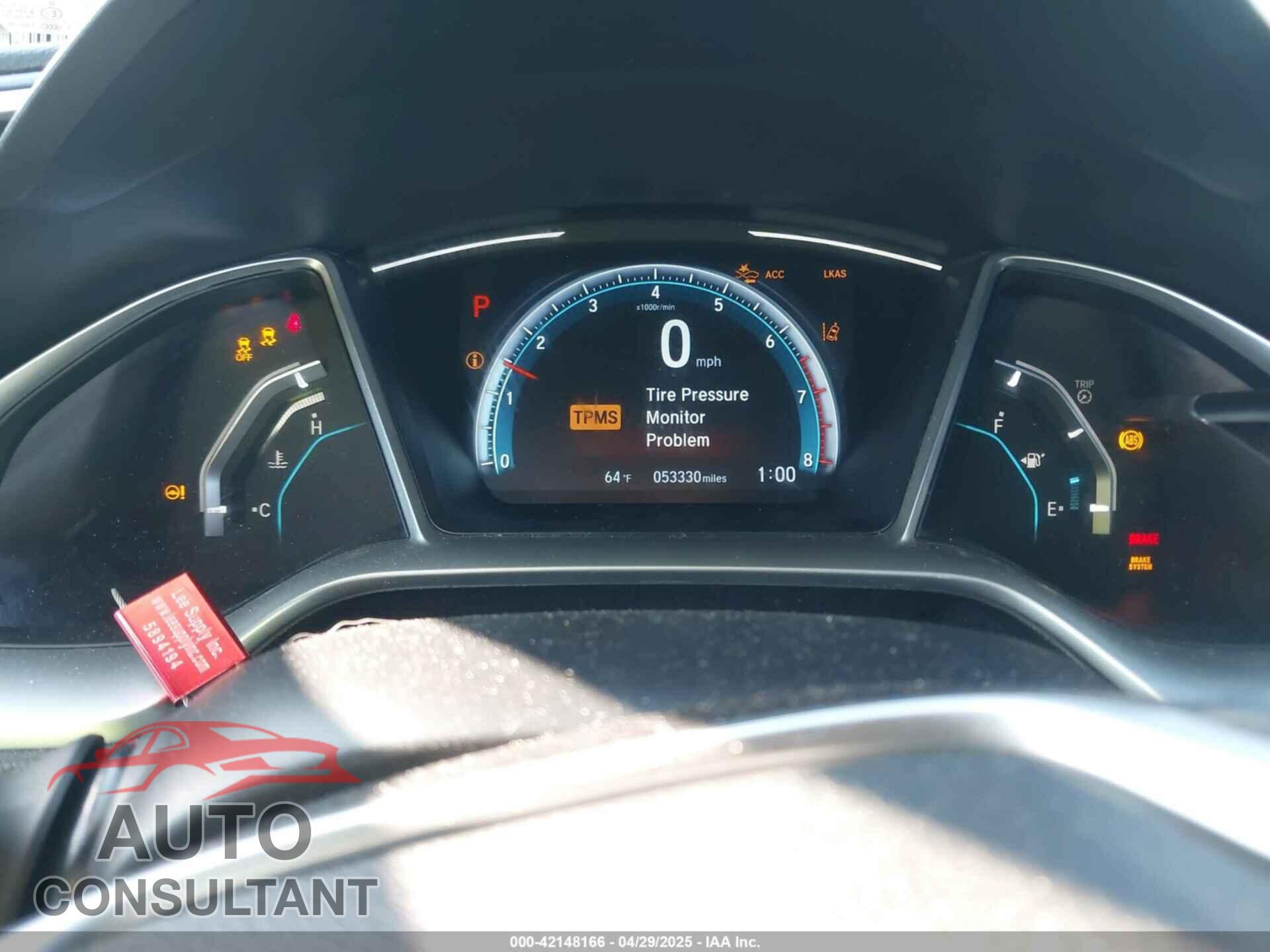 HONDA CIVIC 2019 - 2HGFC3B30KH351419