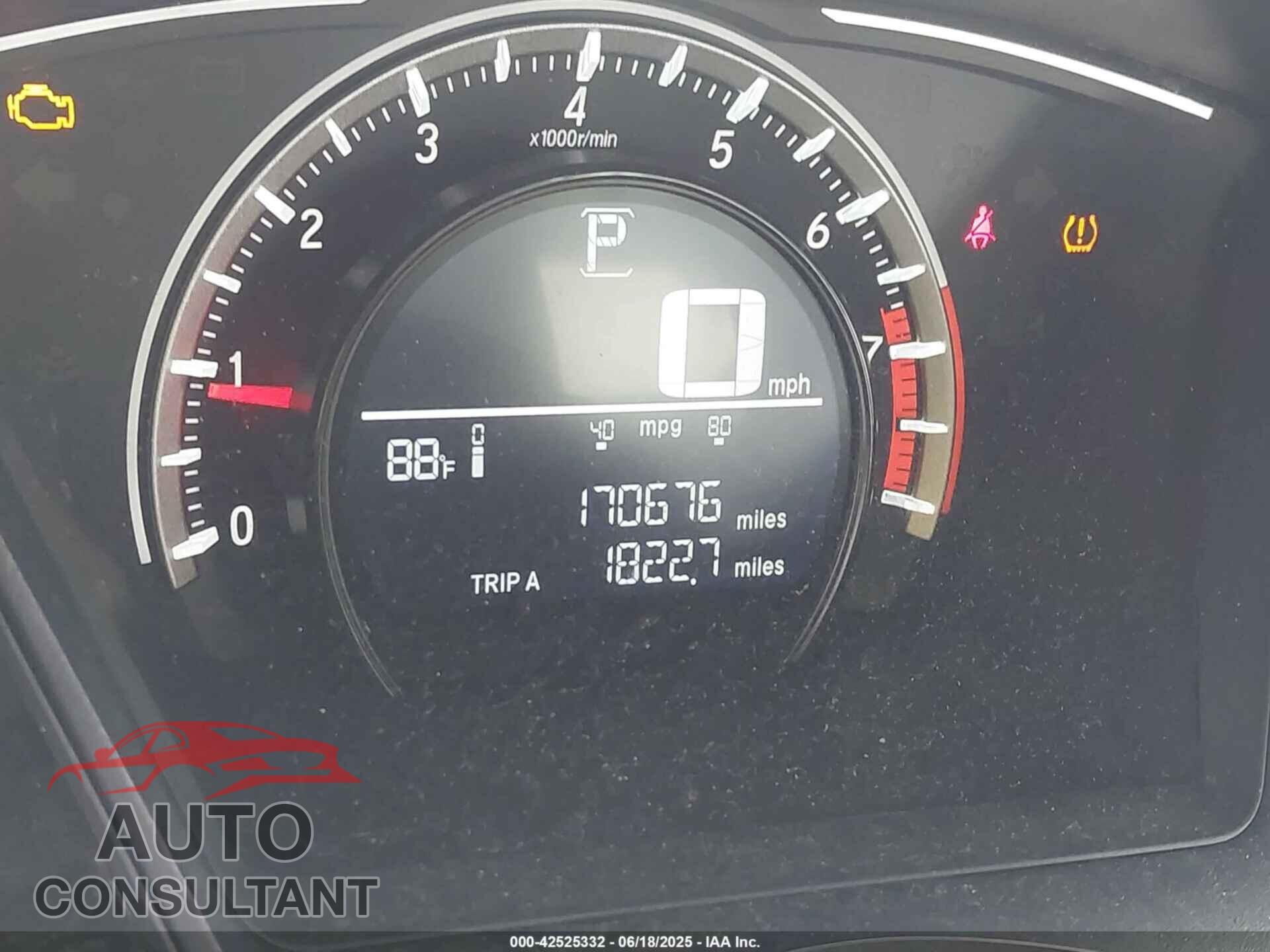 HONDA CIVIC 2017 - 19XFC2F56HE050176