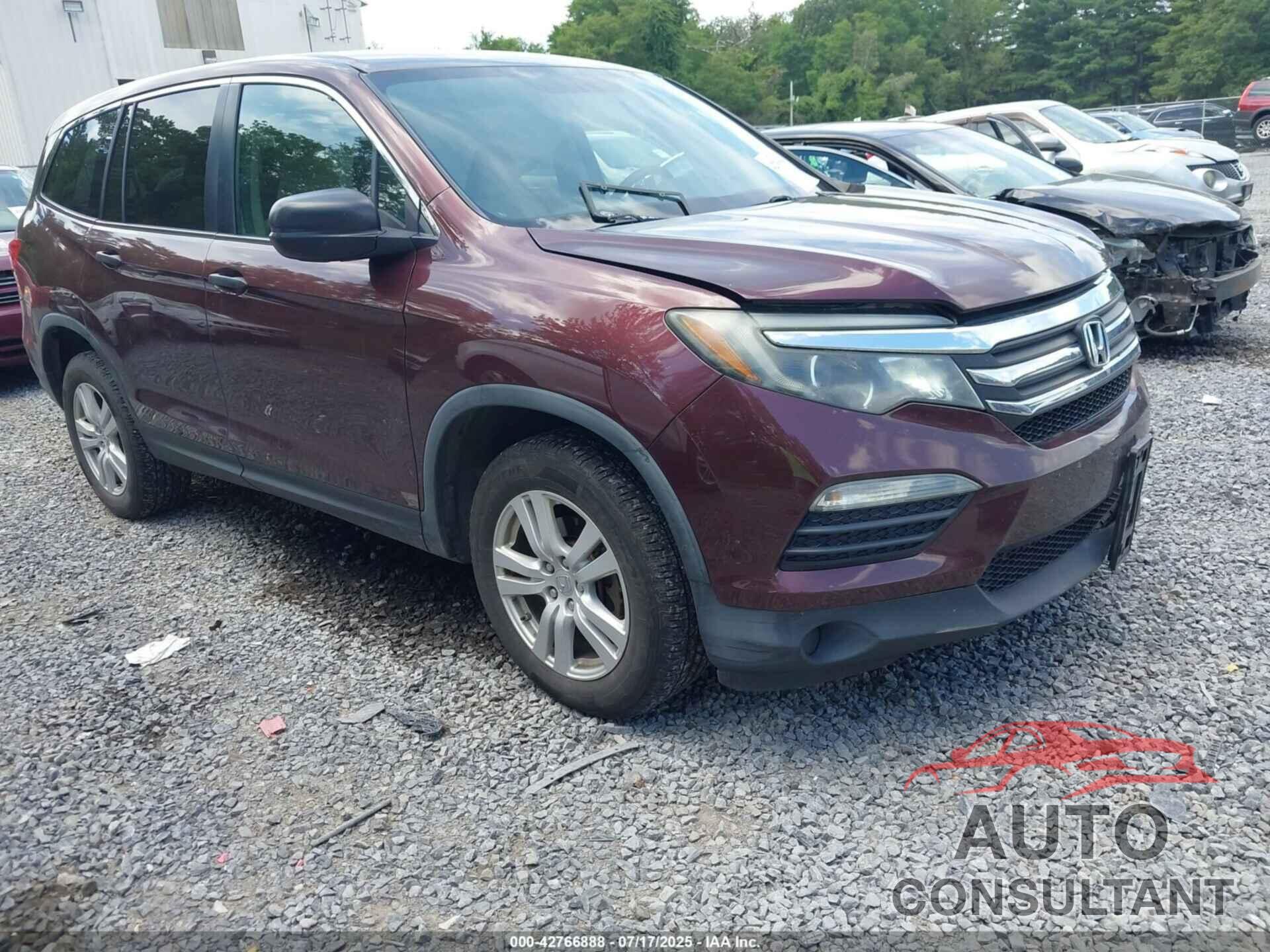 HONDA PILOT 2016 - 5FNYF6H10GB094989