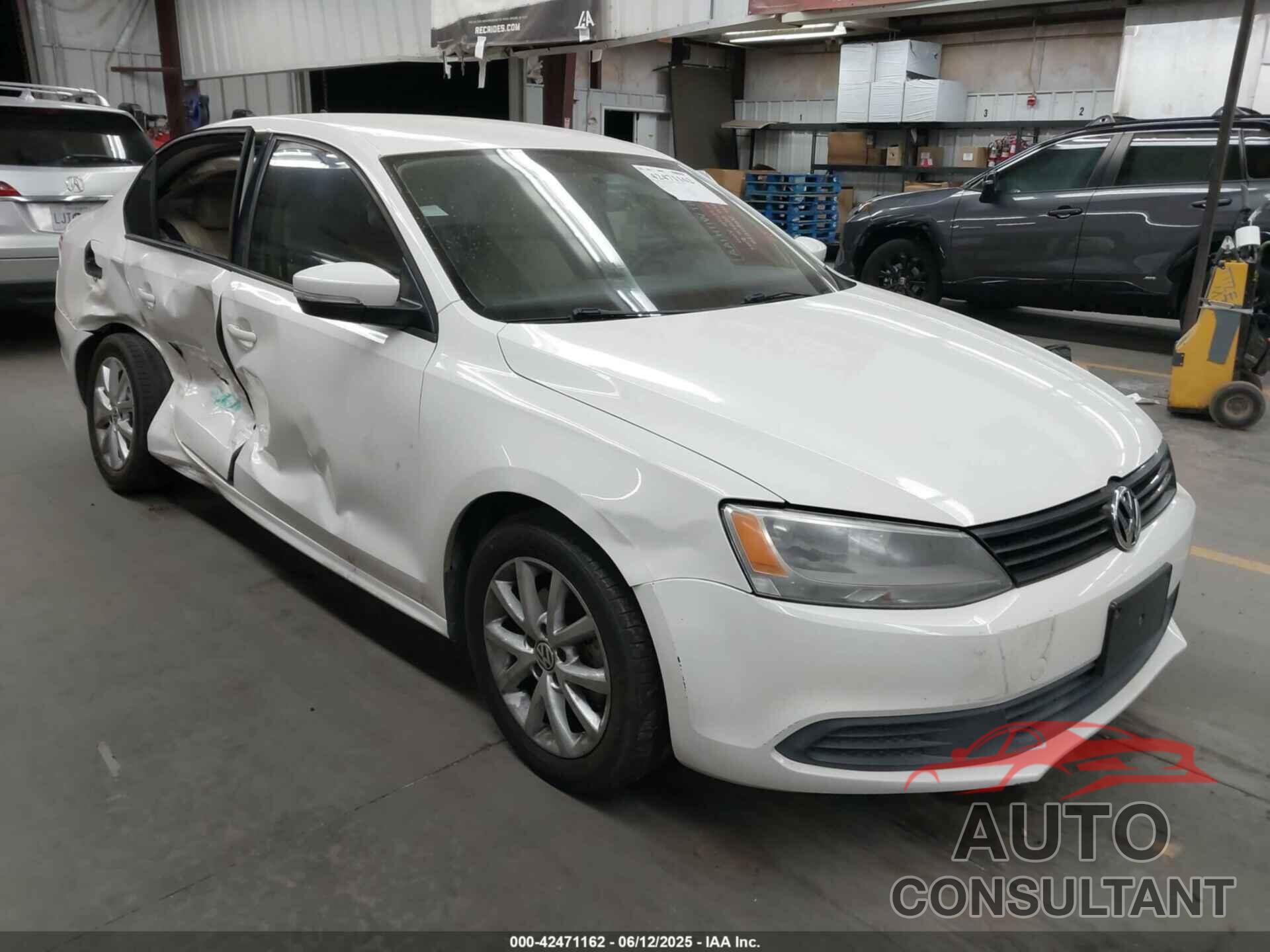 VOLKSWAGEN JETTA 2012 - 3VWDP7AJ6CM338420