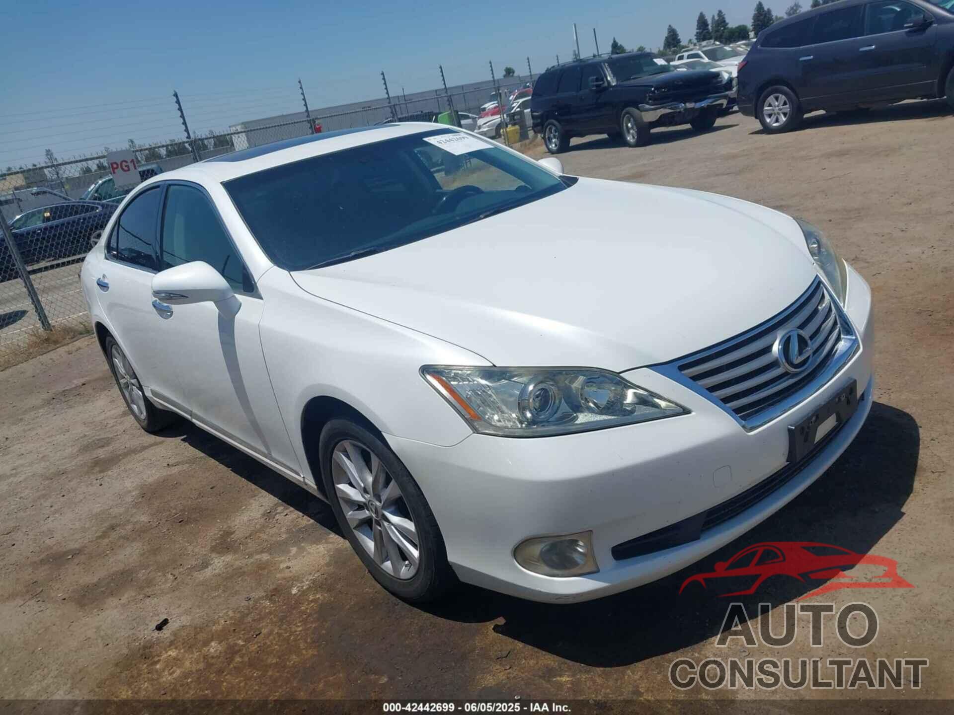 LEXUS ES 350 2012 - JTHBK1EG0C2497556