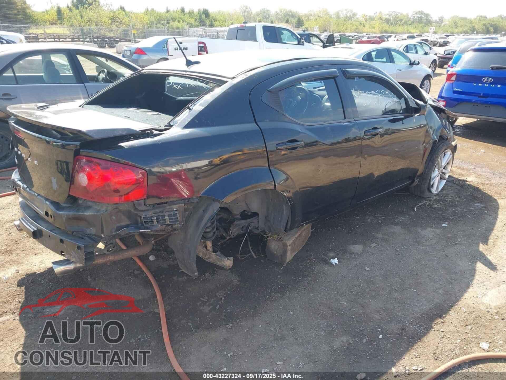 DODGE AVENGER 2012 - 1C3CDZAG0CN287420
