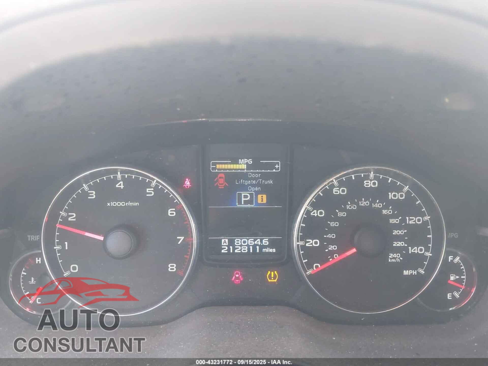 SUBARU OUTBACK 2014 - 4S4BRBLC2E3324083
