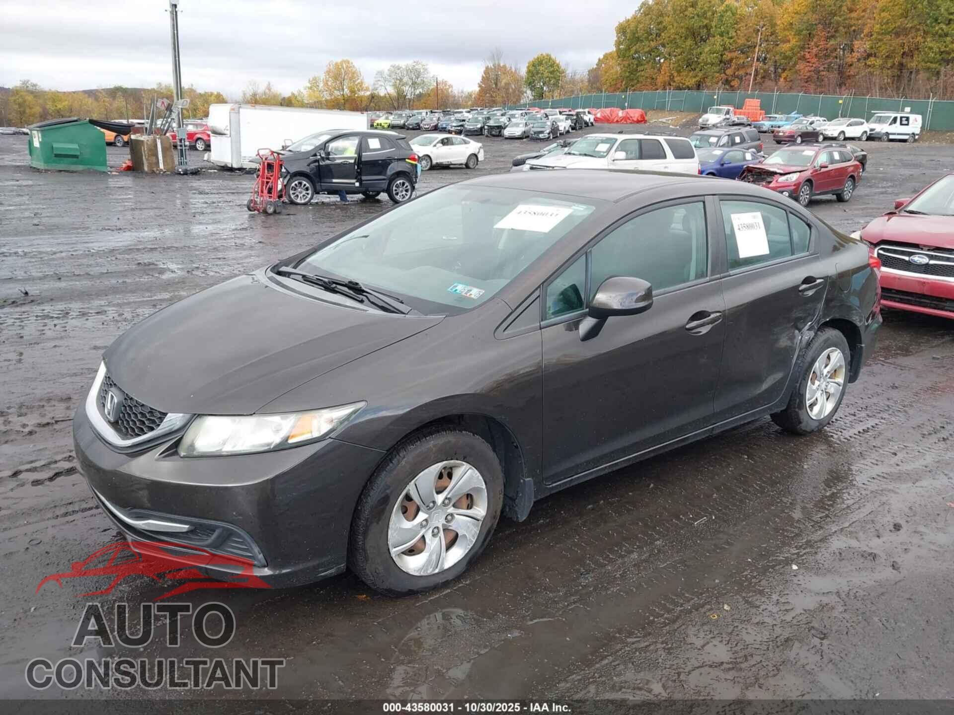 HONDA CIVIC 2013 - 2HGFB2F51DH596144