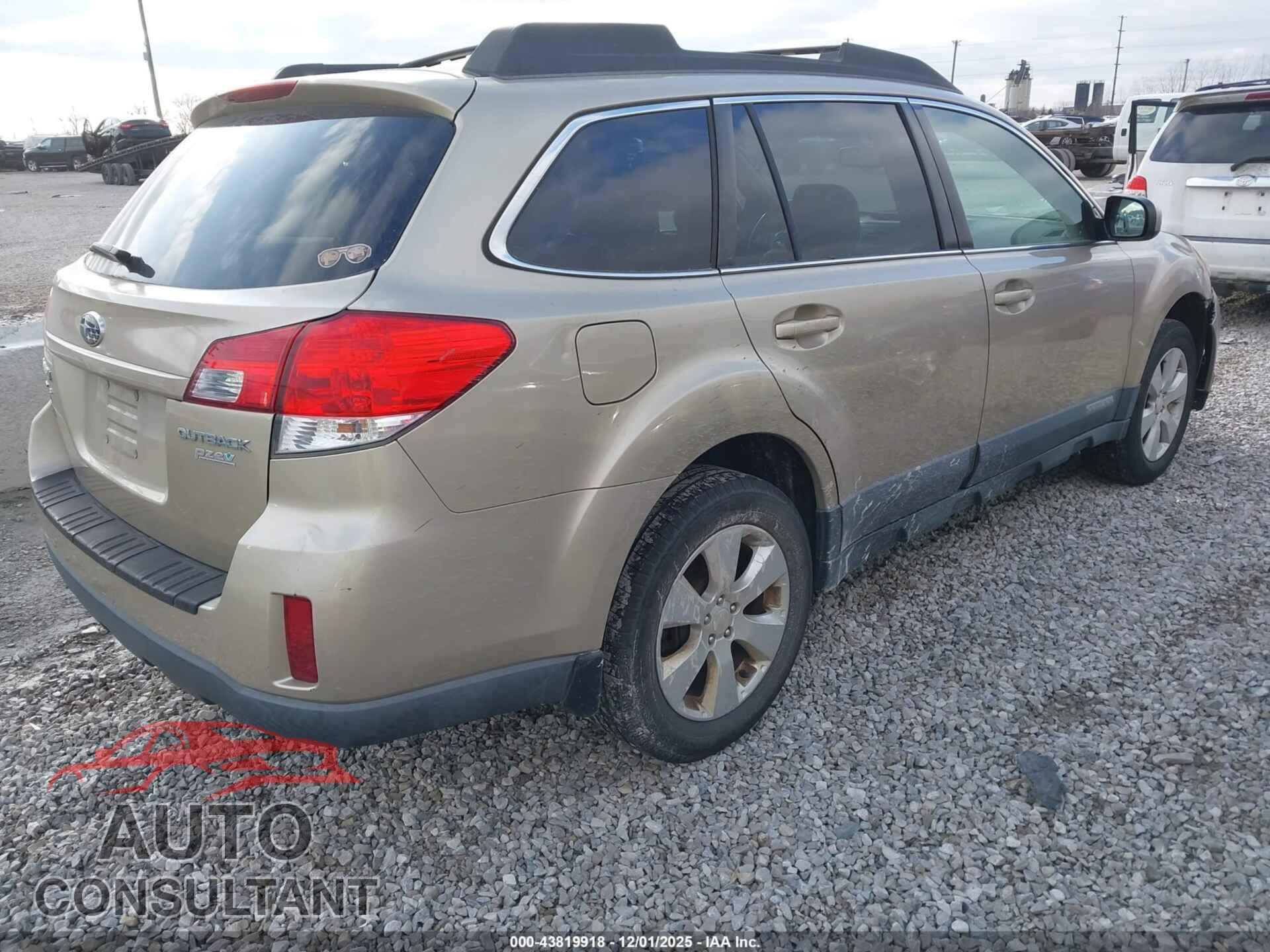 SUBARU OUTBACK 2010 - 4S4BRBCC4A3348878