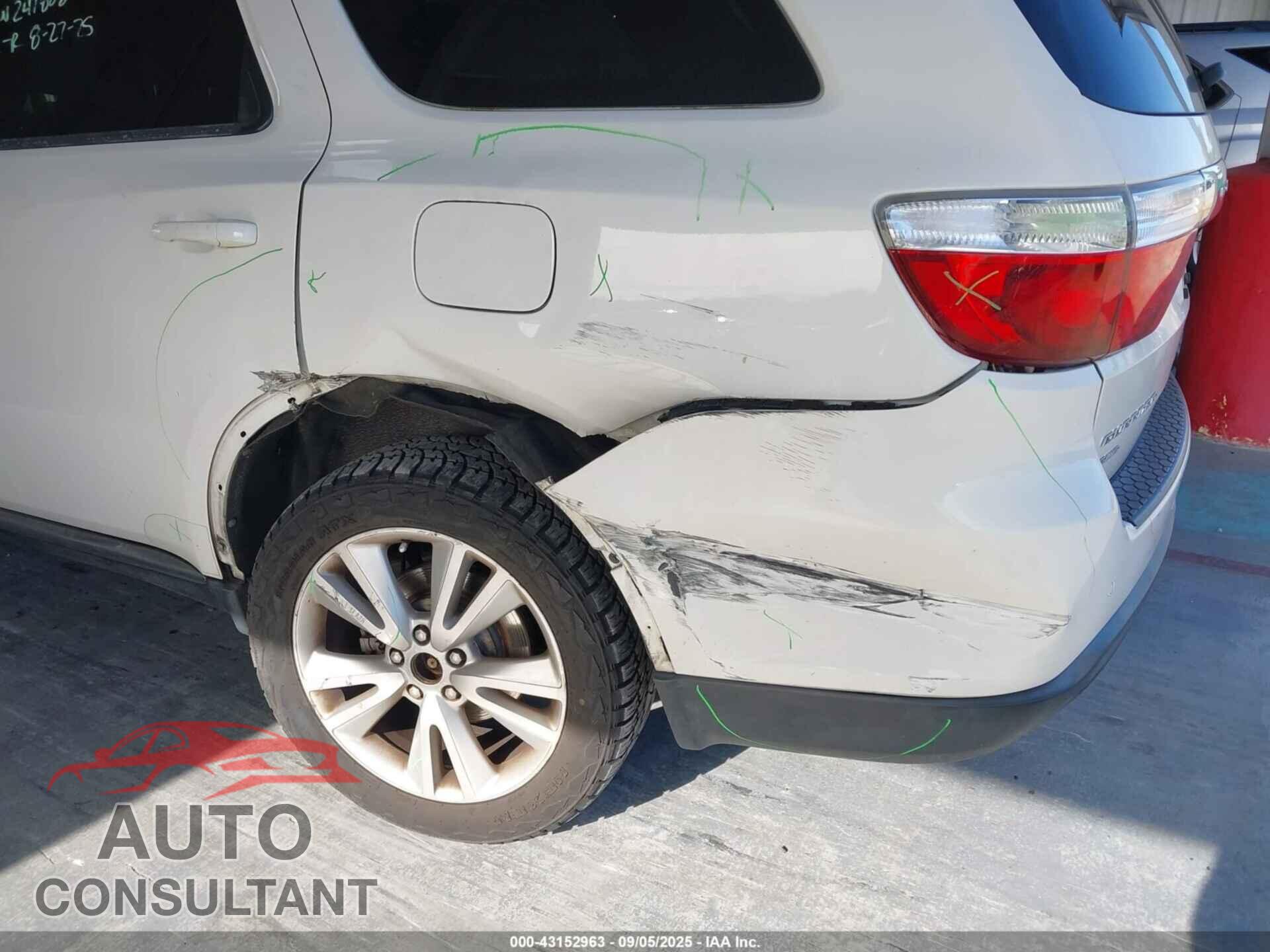DODGE DURANGO 2012 - 1C4RDJDG4CC247808