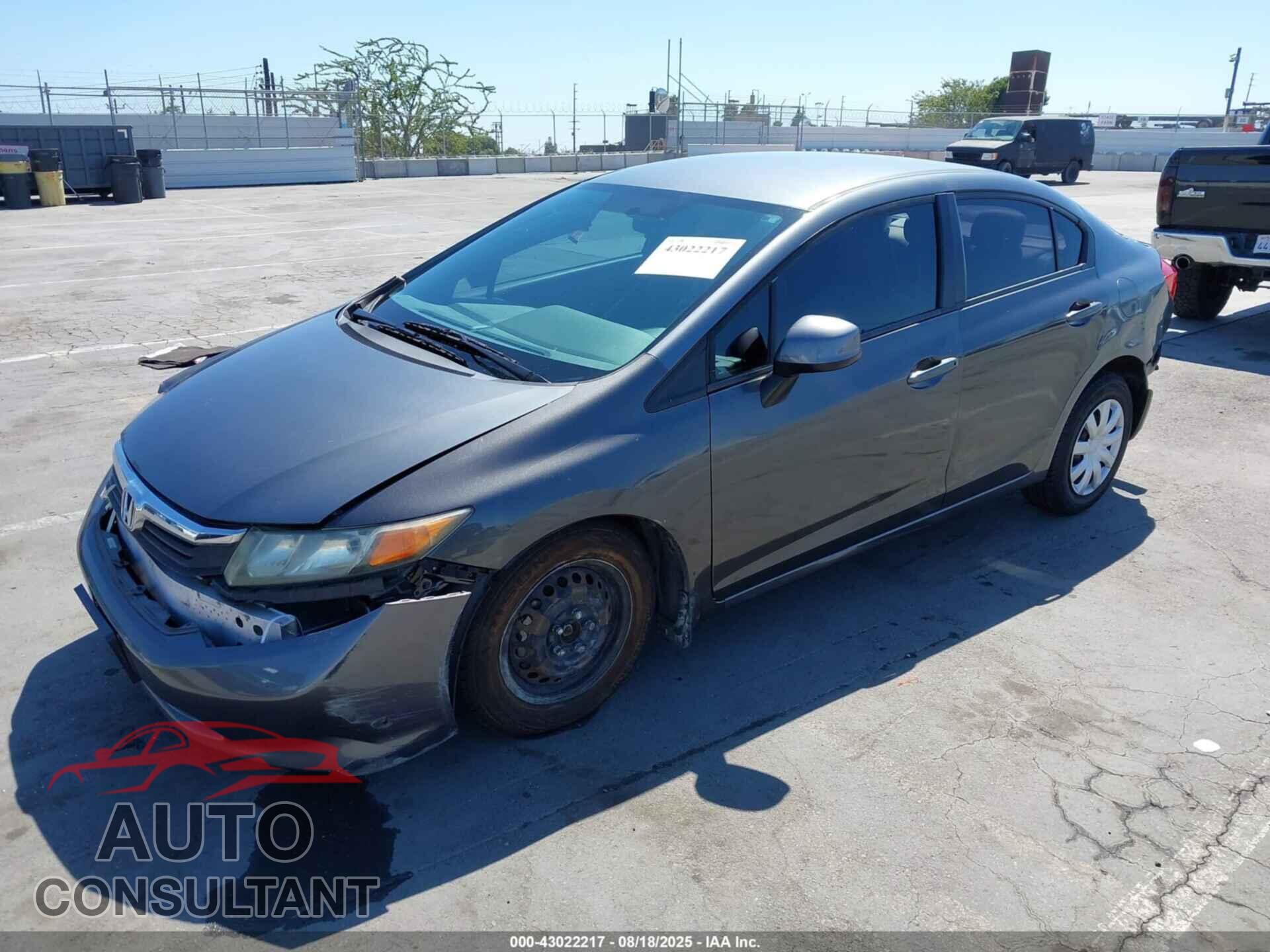 HONDA CIVIC 2012 - 19XFB2F53CE391868