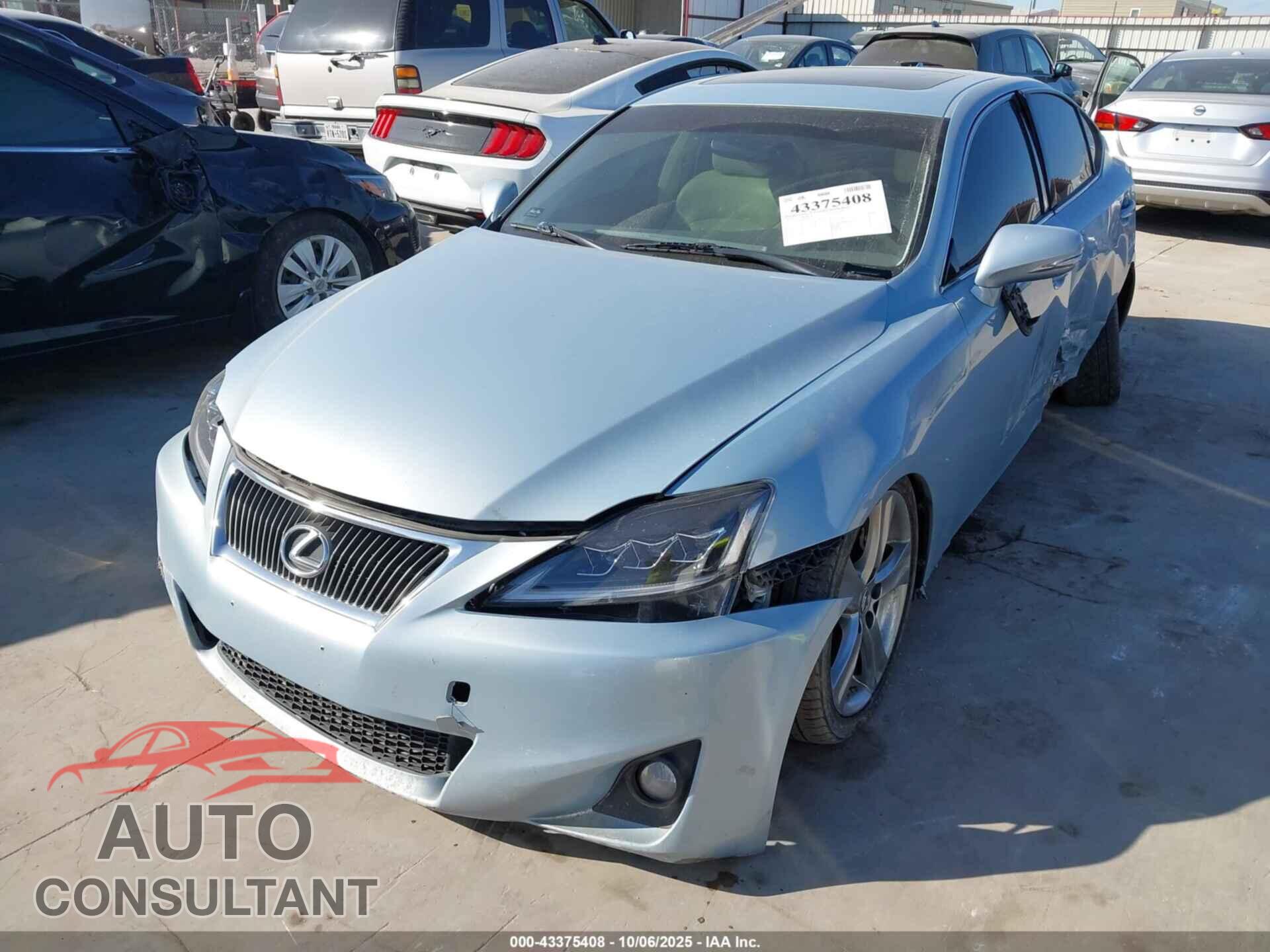 LEXUS IS 250 2013 - JTHBF5C28D5185357