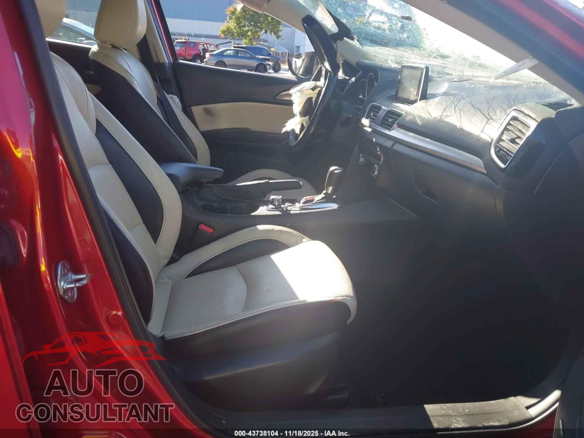 MAZDA MAZDA3 2015 - JM1BM1M36F1237134