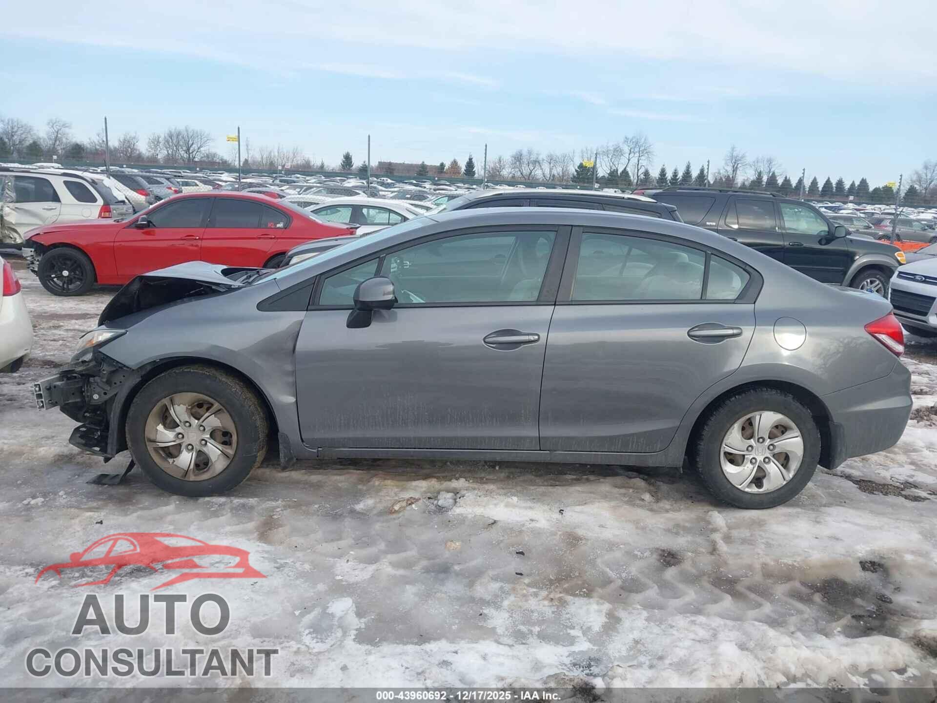 HONDA CIVIC 2013 - 19XFB2F59DE074730