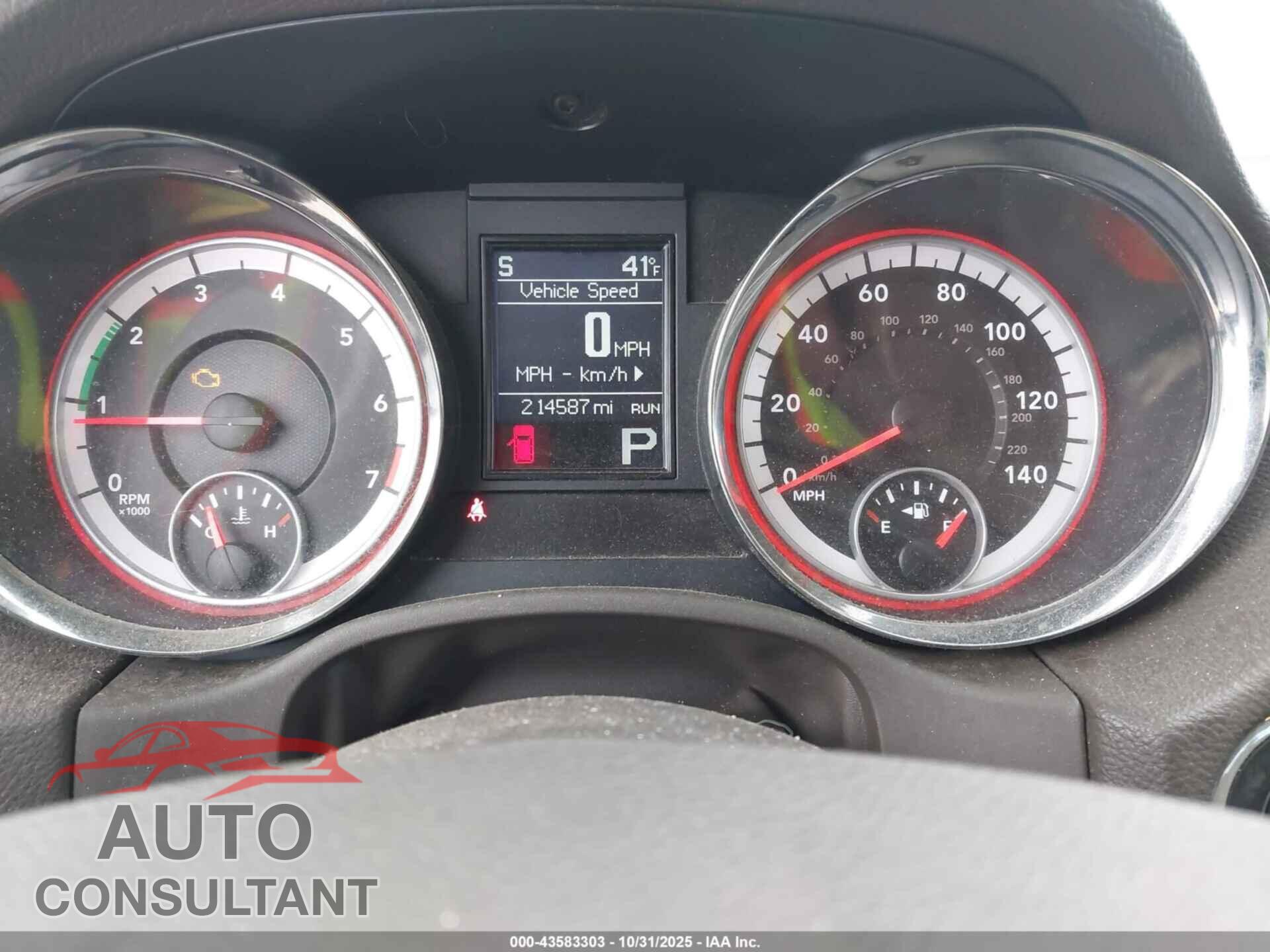 DODGE DURANGO 2011 - 1D4RE4GG8BC742525