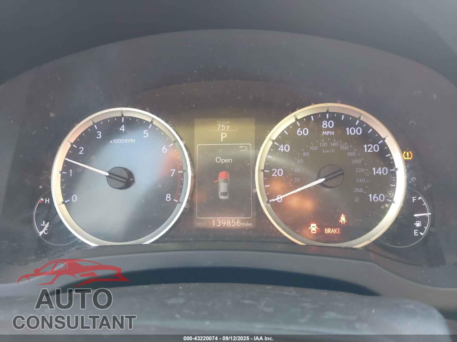 LEXUS IS 250 2015 - JTHBF1D21F5065880