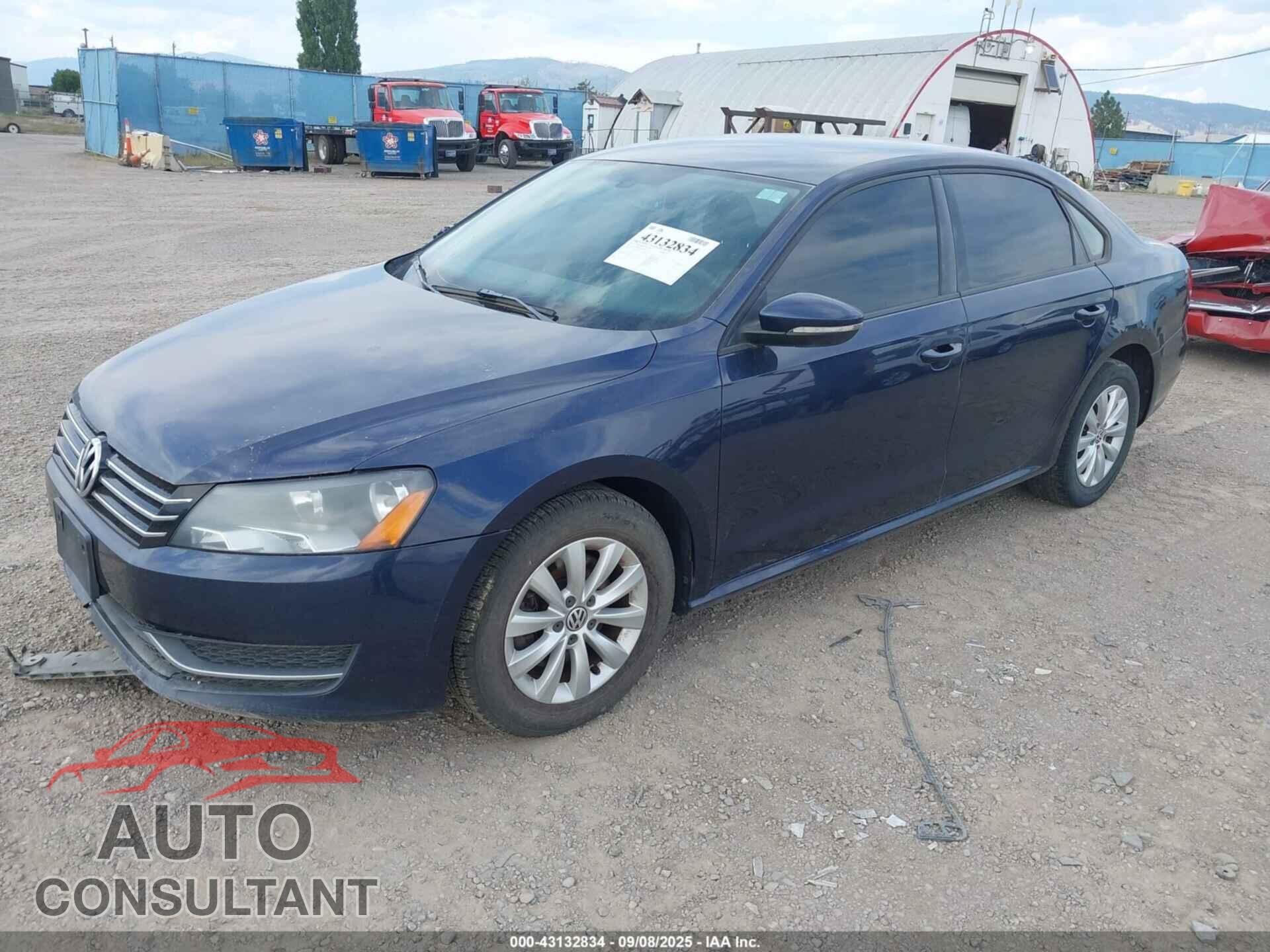 VOLKSWAGEN PASSAT 2012 - 1VWAP7A39CC054849