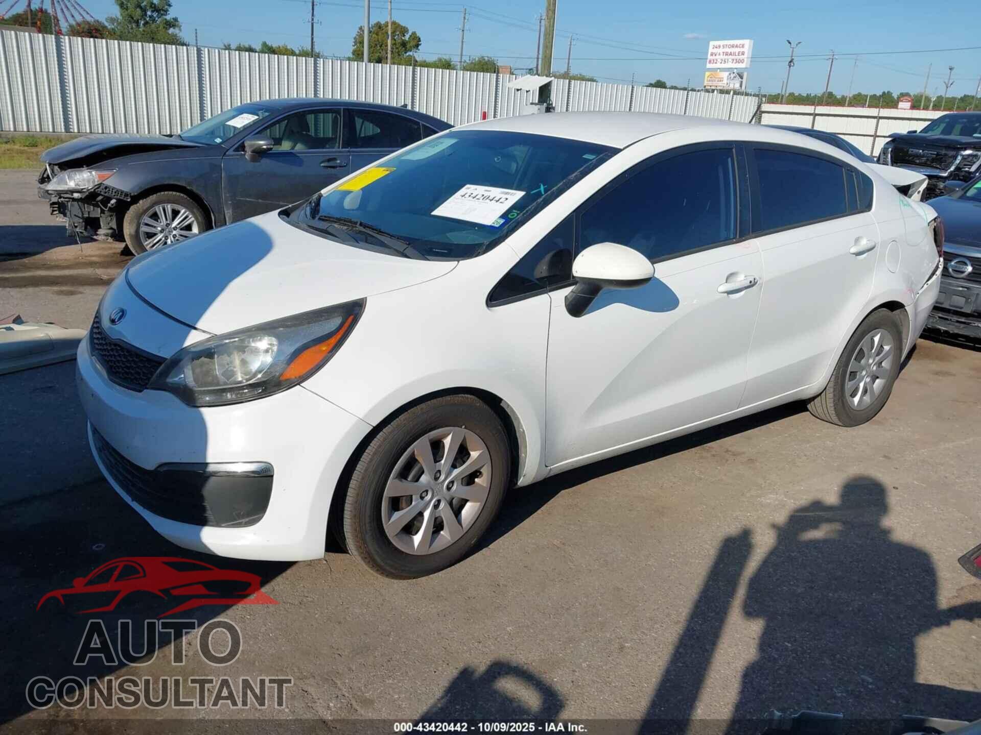 KIA RIO 2016 - KNADM4A3XG6621031