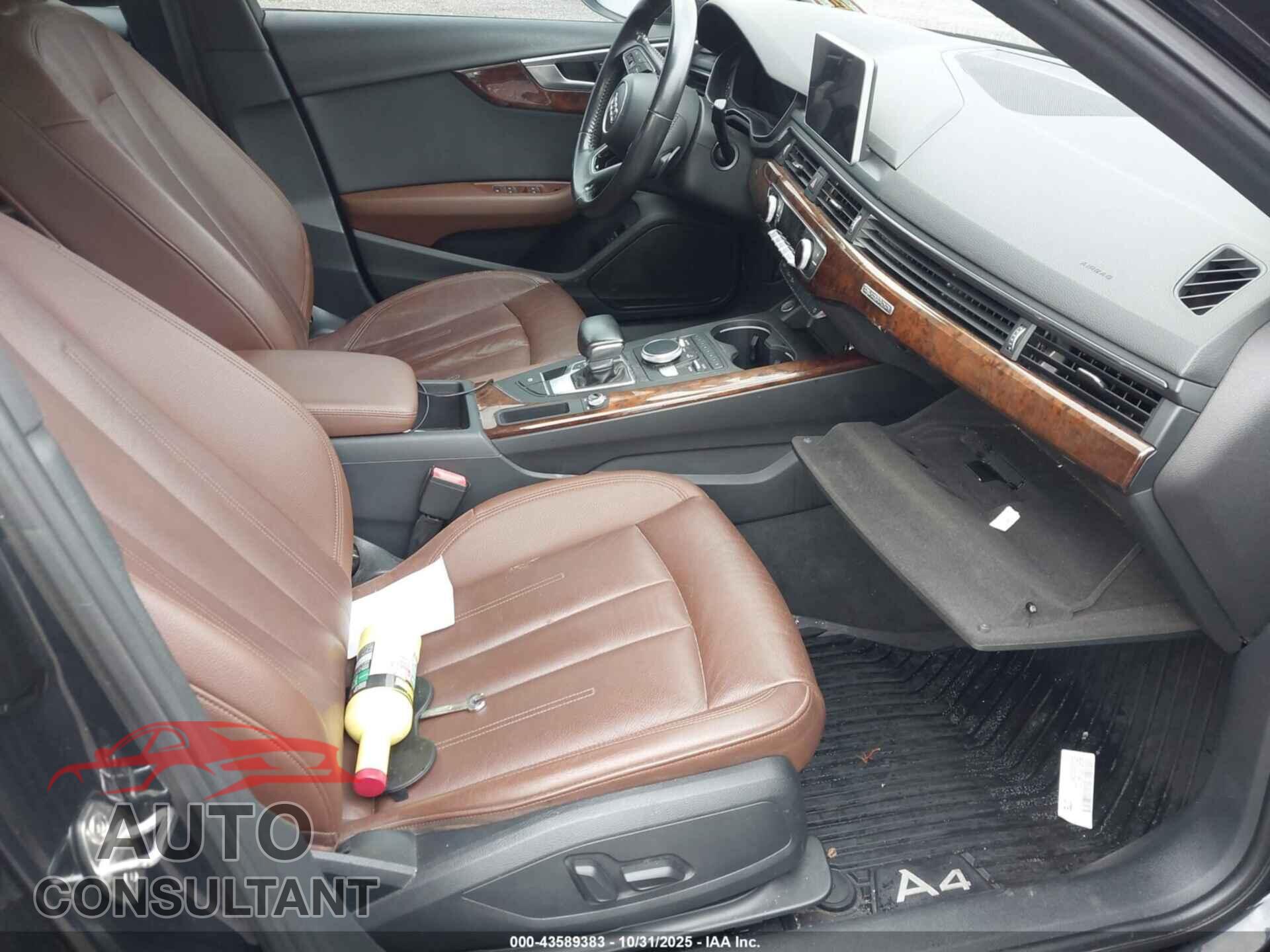 AUDI A4 2017 - WAUDNAF48HN058713