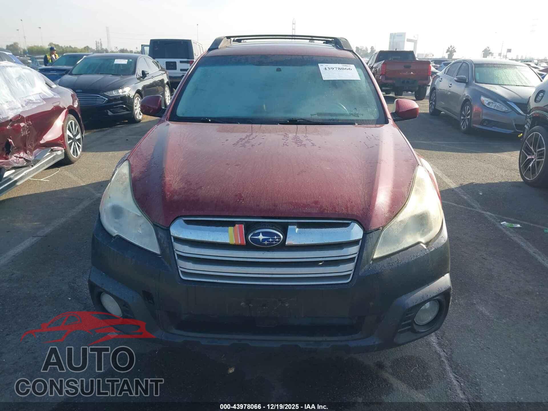 SUBARU OUTBACK 2013 - 4S4BRBPC9D3243946