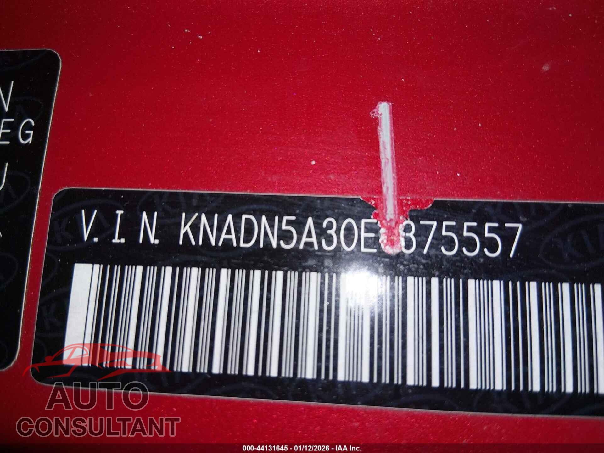 KIA RIO 2014 - KNADN5A30E6375557
