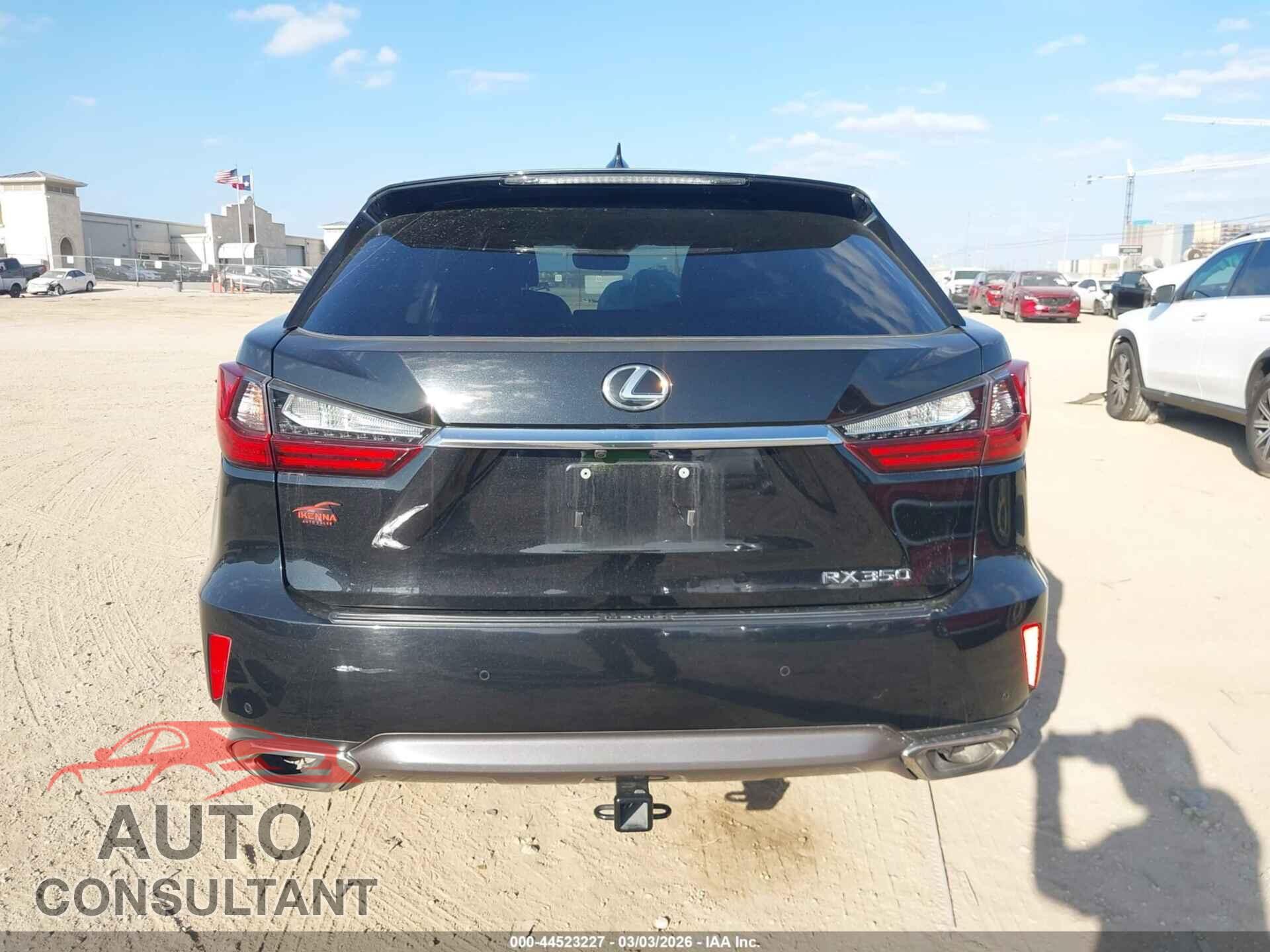 LEXUS RX 350 2018 - 2T2ZZMCA9JC103672