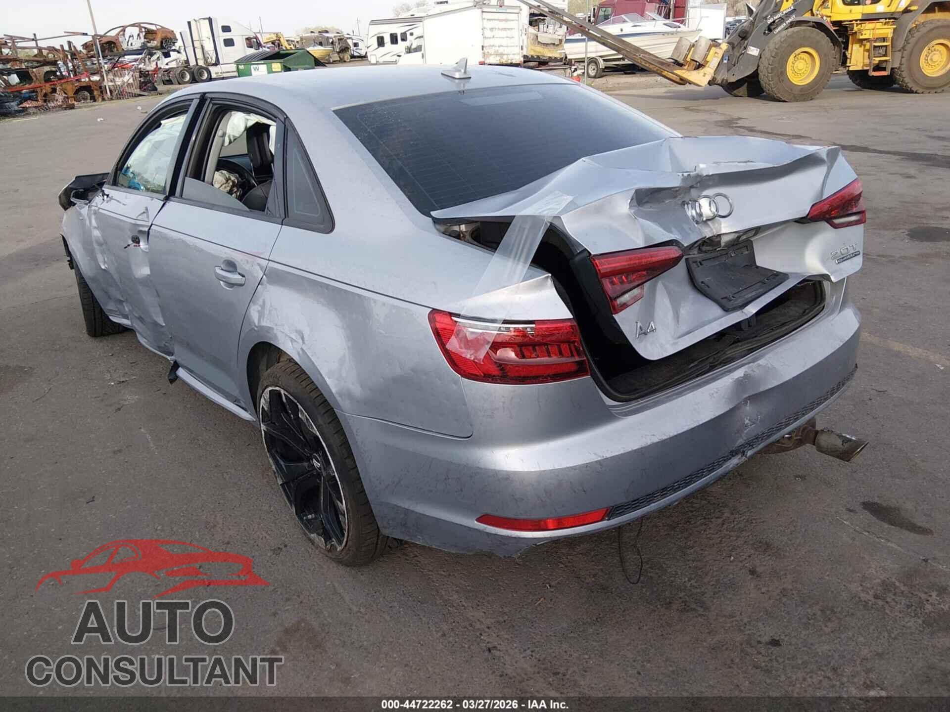 AUDI A4 2017 - WAUDNAF4XHN054047
