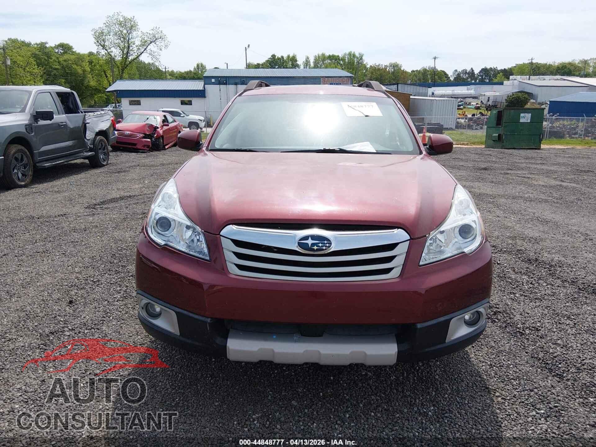 SUBARU OUTBACK 2012 - 4S4BRDKC3C2260779