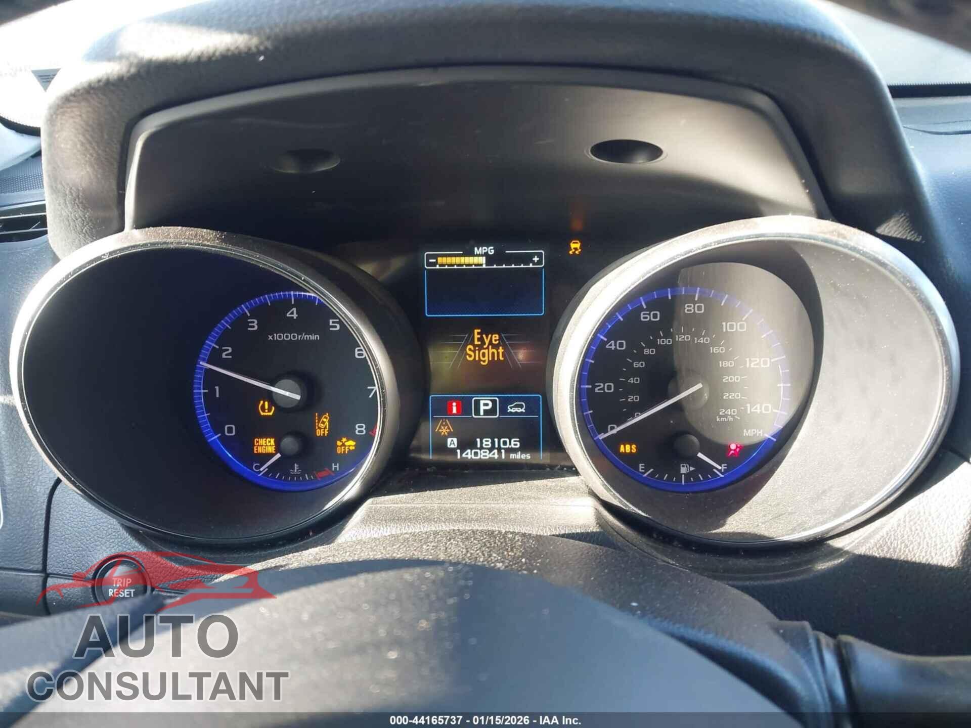 SUBARU OUTBACK 2015 - 4S4BSBHC5F3227295