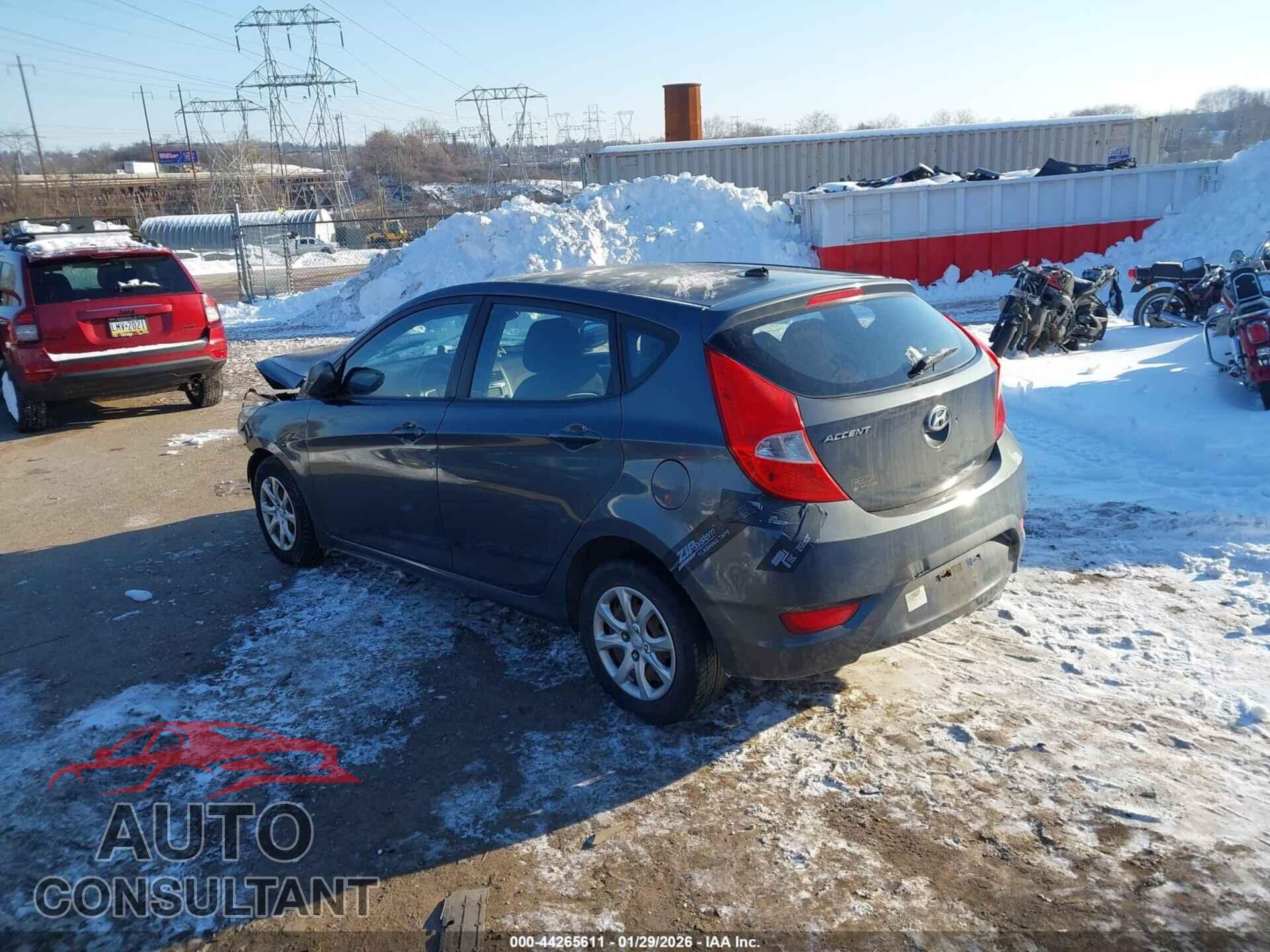 HYUNDAI ACCENT 2012 - KMHCT5AE7CU017351