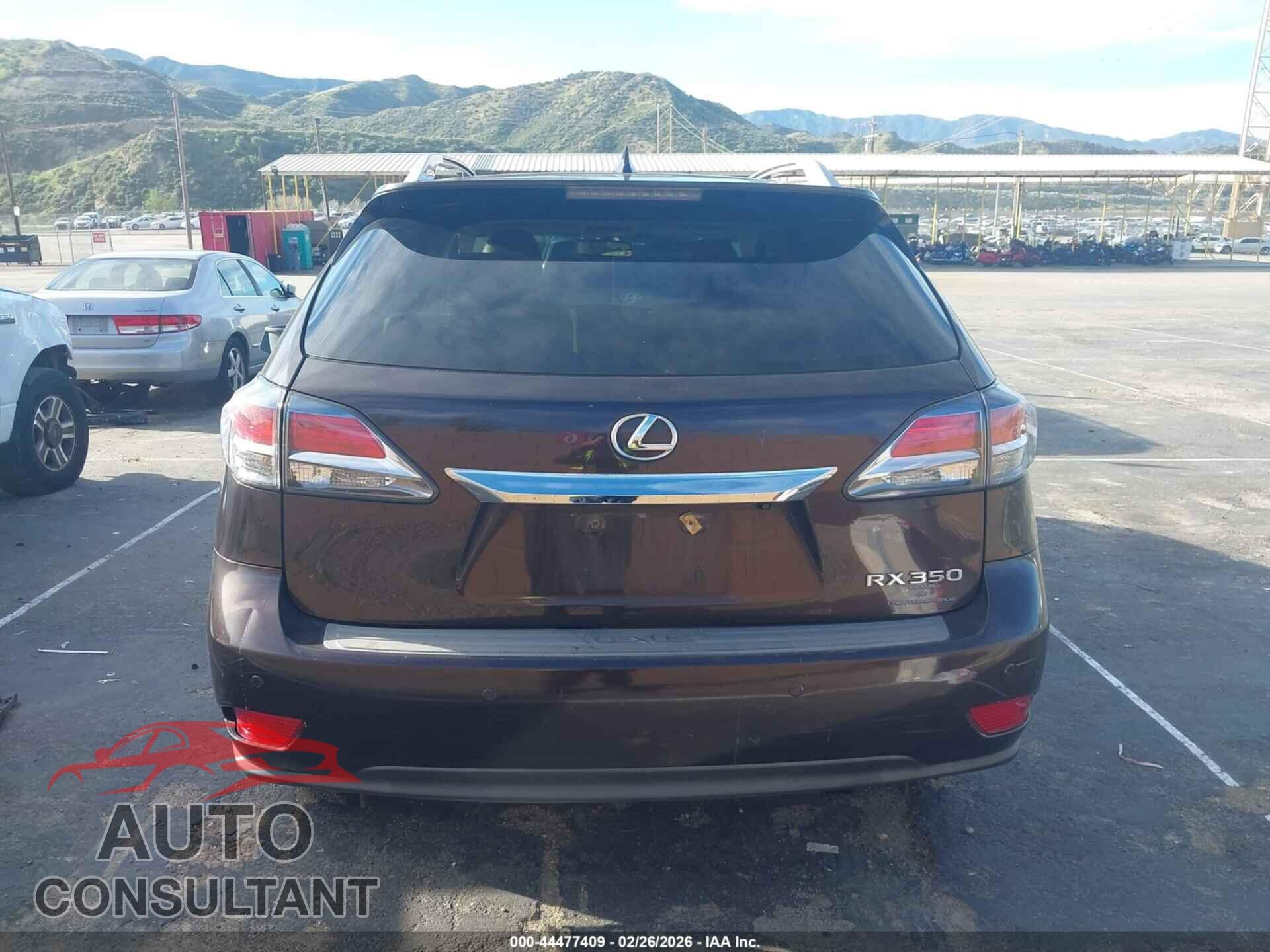 LEXUS RX 350 2014 - 2T2BK1BA0EC238244