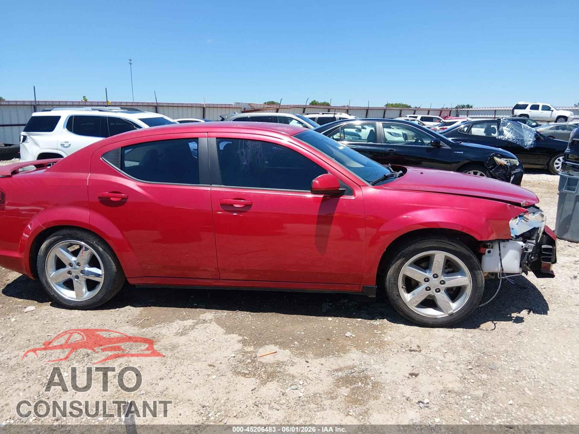 DODGE AVENGER 2013 - 1C3CDZCB4DN519956