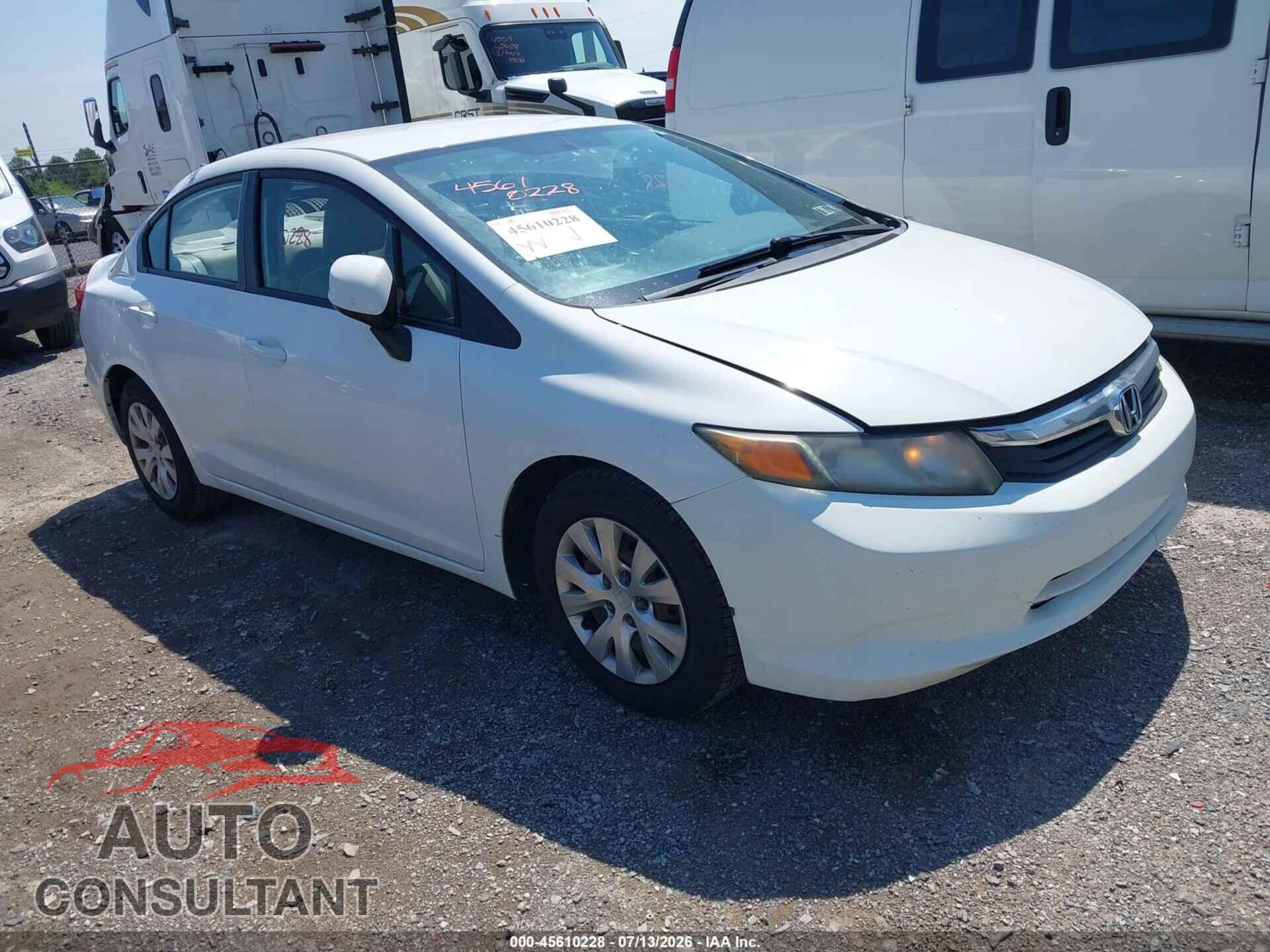 HONDA CIVIC 2012 - 19XFB2F51CE367651