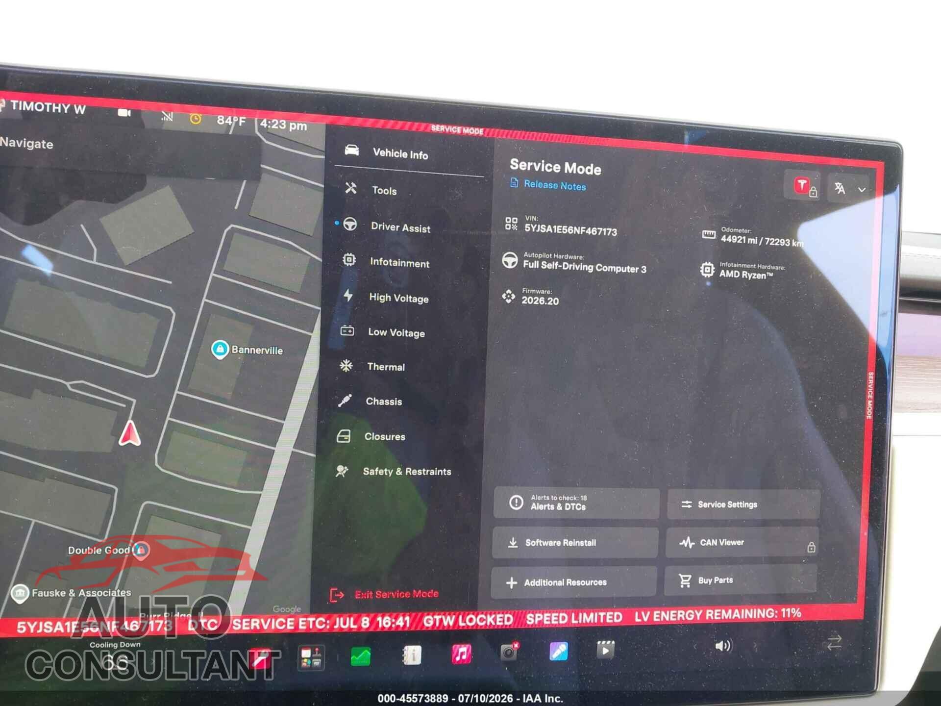 TESLA MODEL S 2022 - 5YJSA1E56NF467173