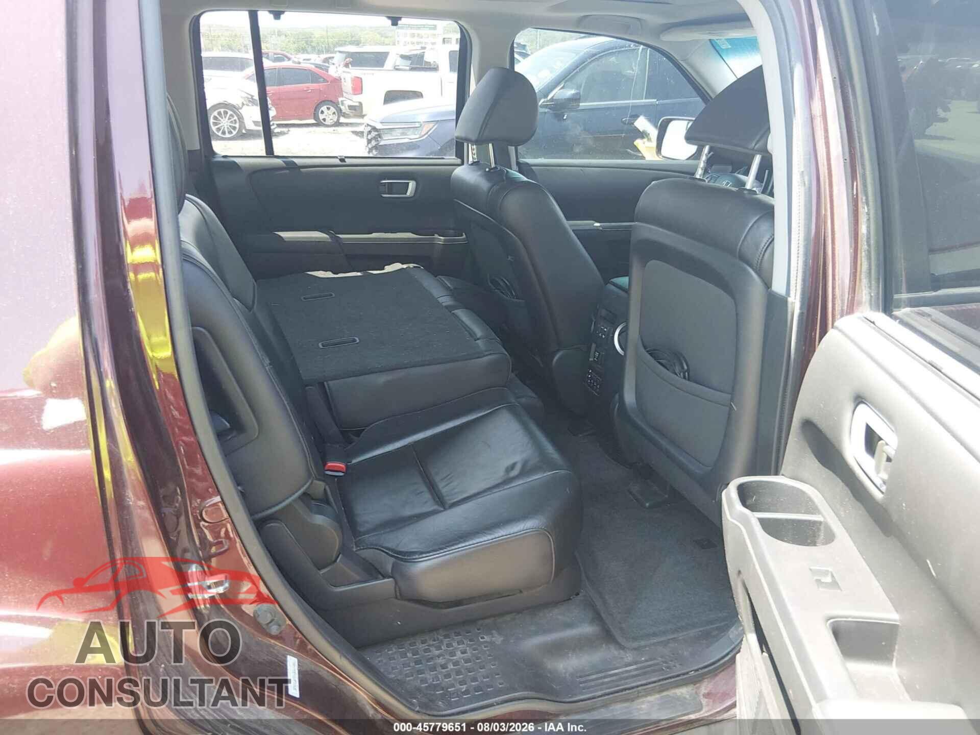 HONDA PILOT 2012 - 5FNYF3H91CB024366