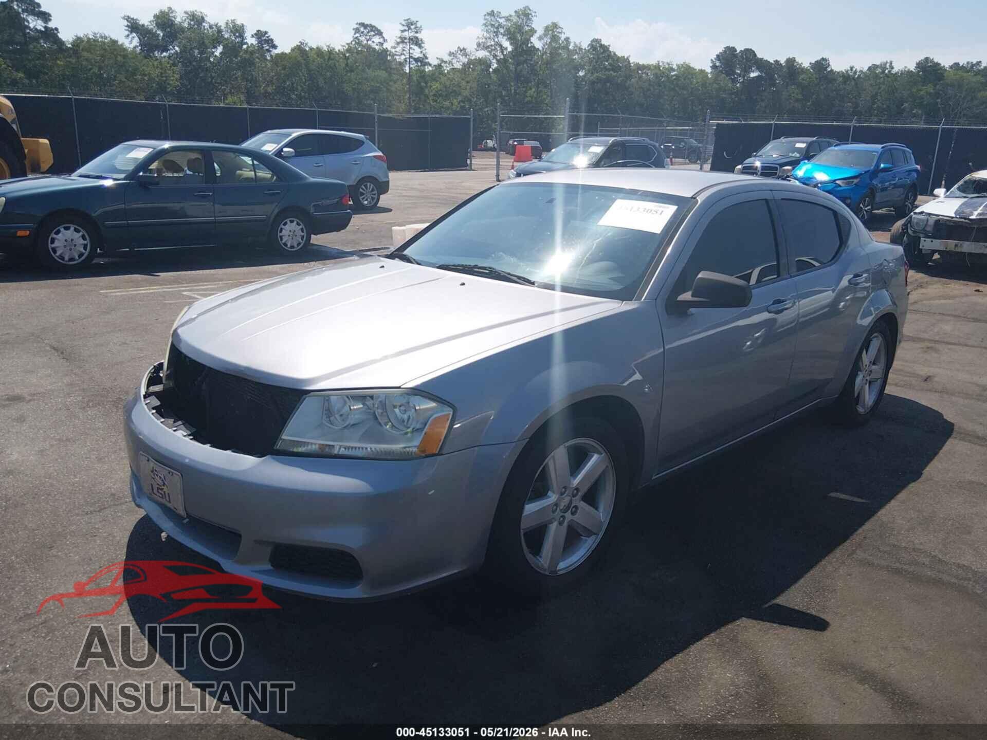 DODGE AVENGER 2013 - 1C3CDZAB2DN643792