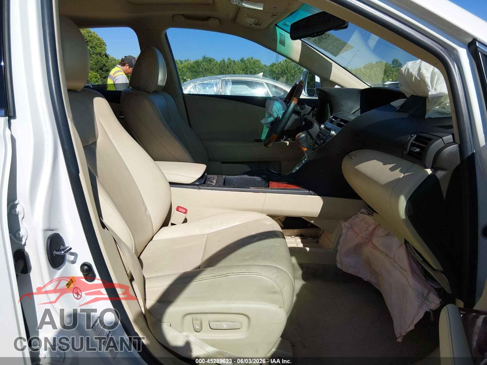 LEXUS RX 350 2012 - 2T2BK1BA6CC136539