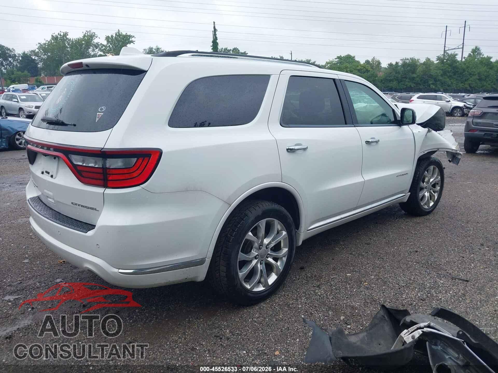 DODGE DURANGO 2016 - 1C4RDJEG5GC485977
