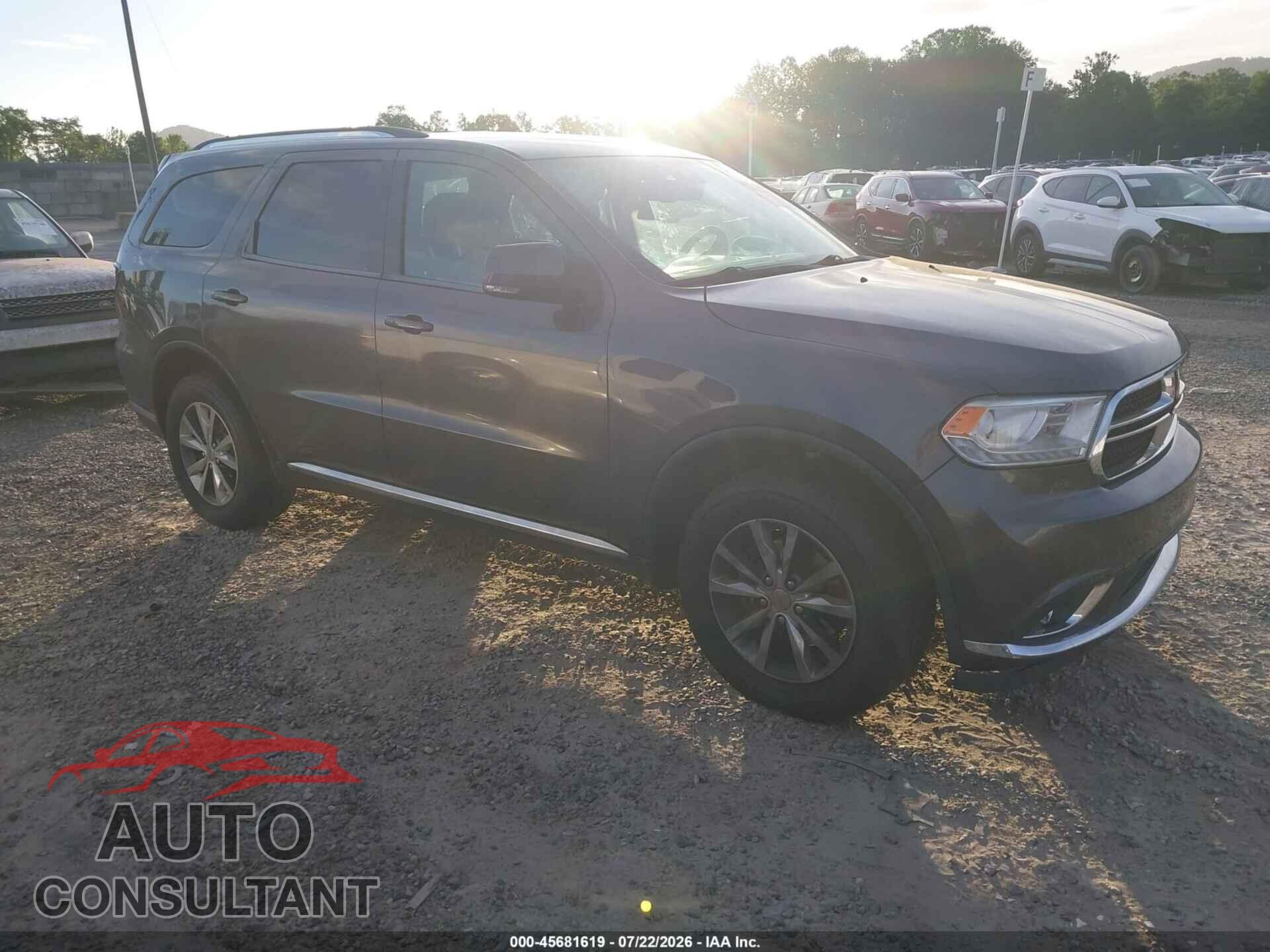 DODGE DURANGO 2016 - 1C4RDJDG3GC455782