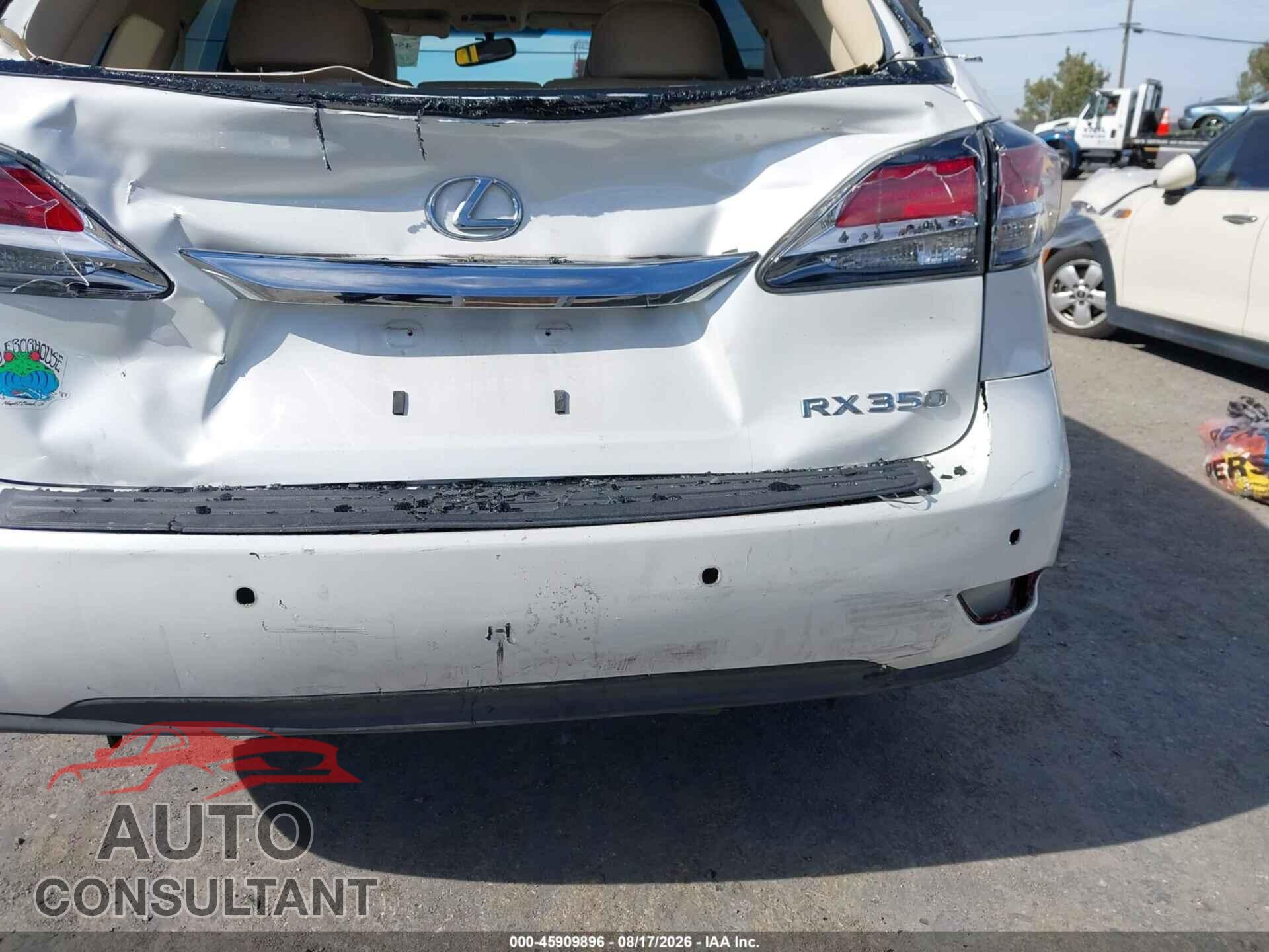 LEXUS RX 350 2013 - 2T2BK1BA5DC163099